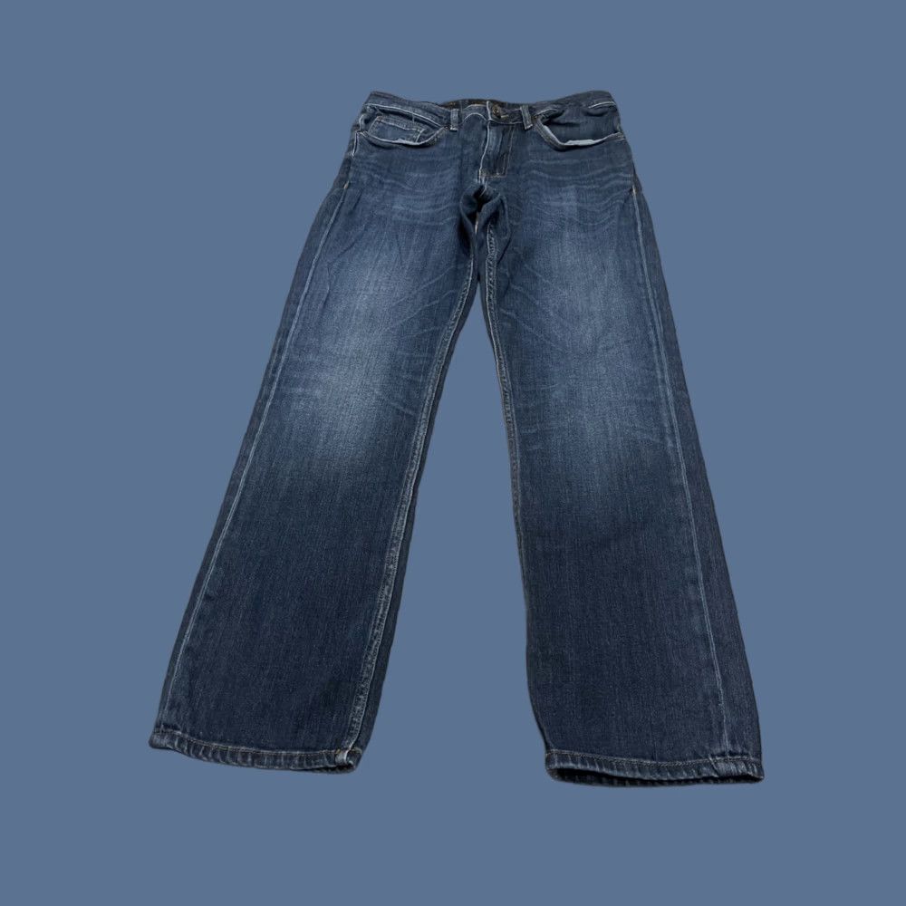 Vintage Outpost Makers Jeans Men 32x30 Dark Blue Original Straight Stretch Denim 30 In Inseam Mens Size US 32 / EU 48 - 1 Thumbnail