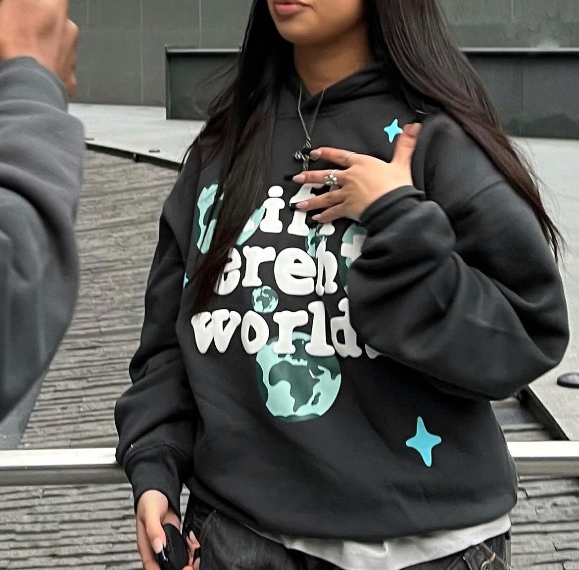 Broken Planet Broken Planet Different Worlds Hoodie Dark Blue Boxy Fit y2k Size US M / EU 48-50 / 2 - 5 Thumbnail