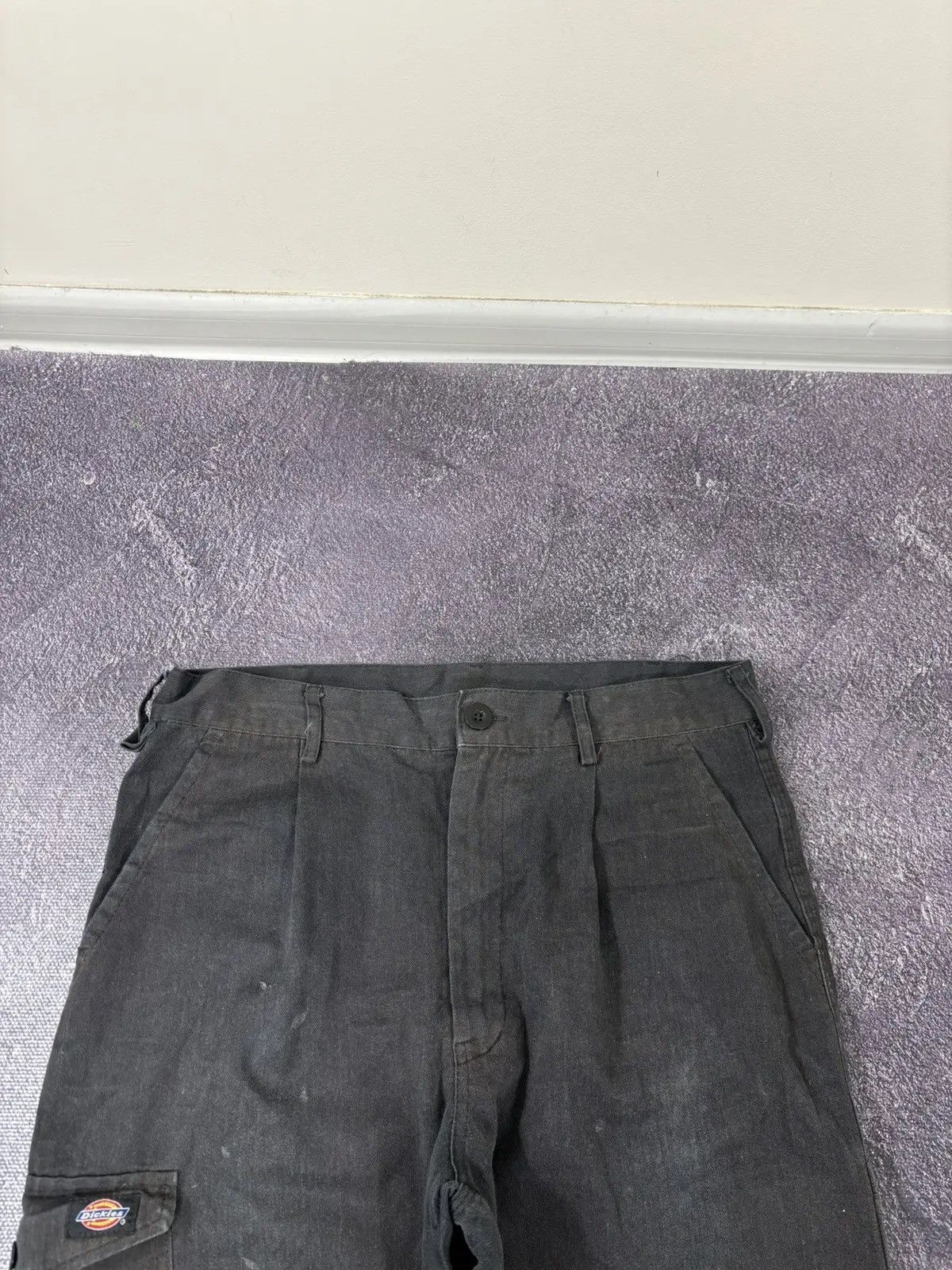 Dickies × Vintage Vintage 90s Dickies USA Black Work Hype Baggy Cargo Pants Size US 34 / EU 50 - 9 Thumbnail