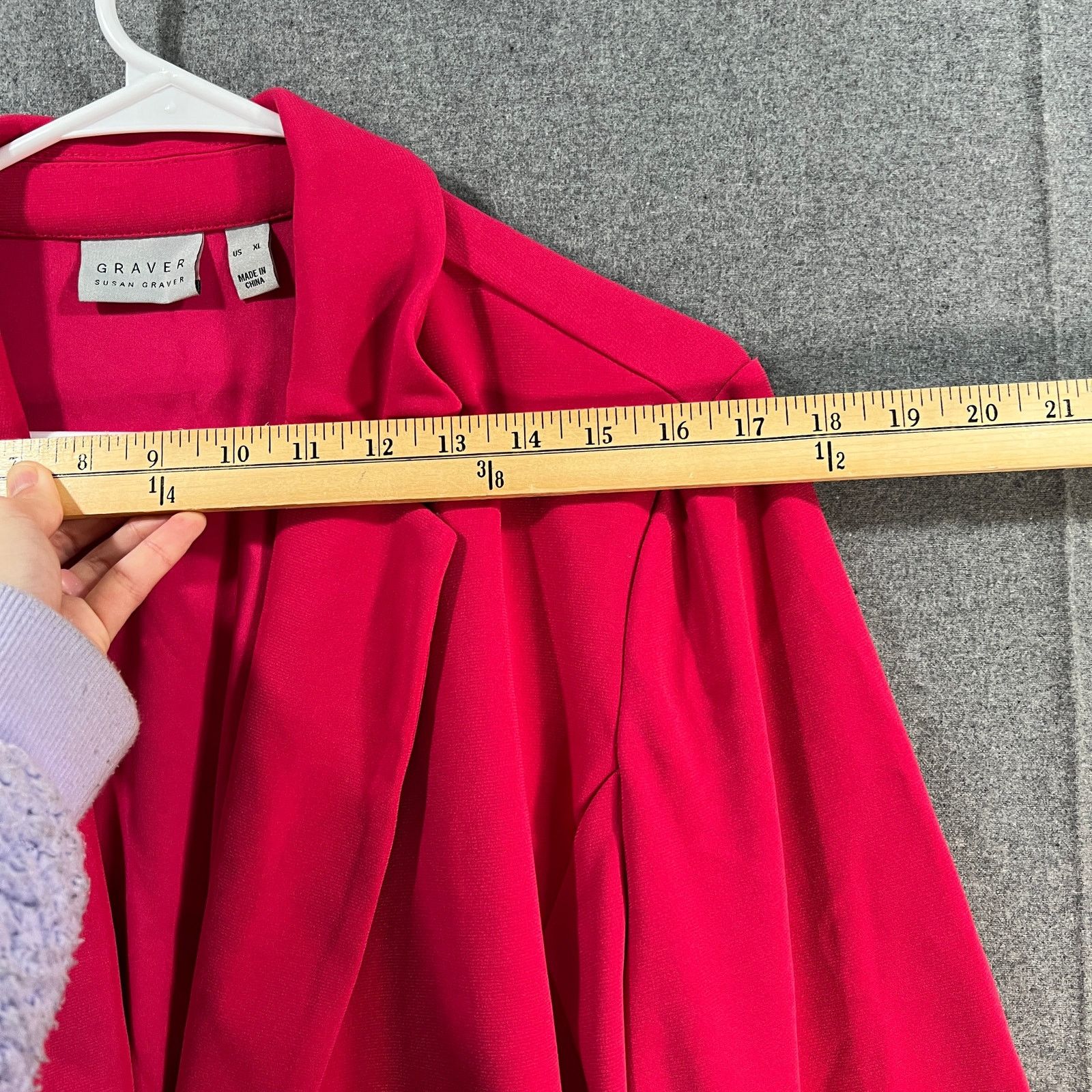 Other GRAVER Susan Graver LK Fusion 3/4 51 Cutaway Hem Blaze Size XL / US 12-14 / IT 48-50 - 7 Thumbnail