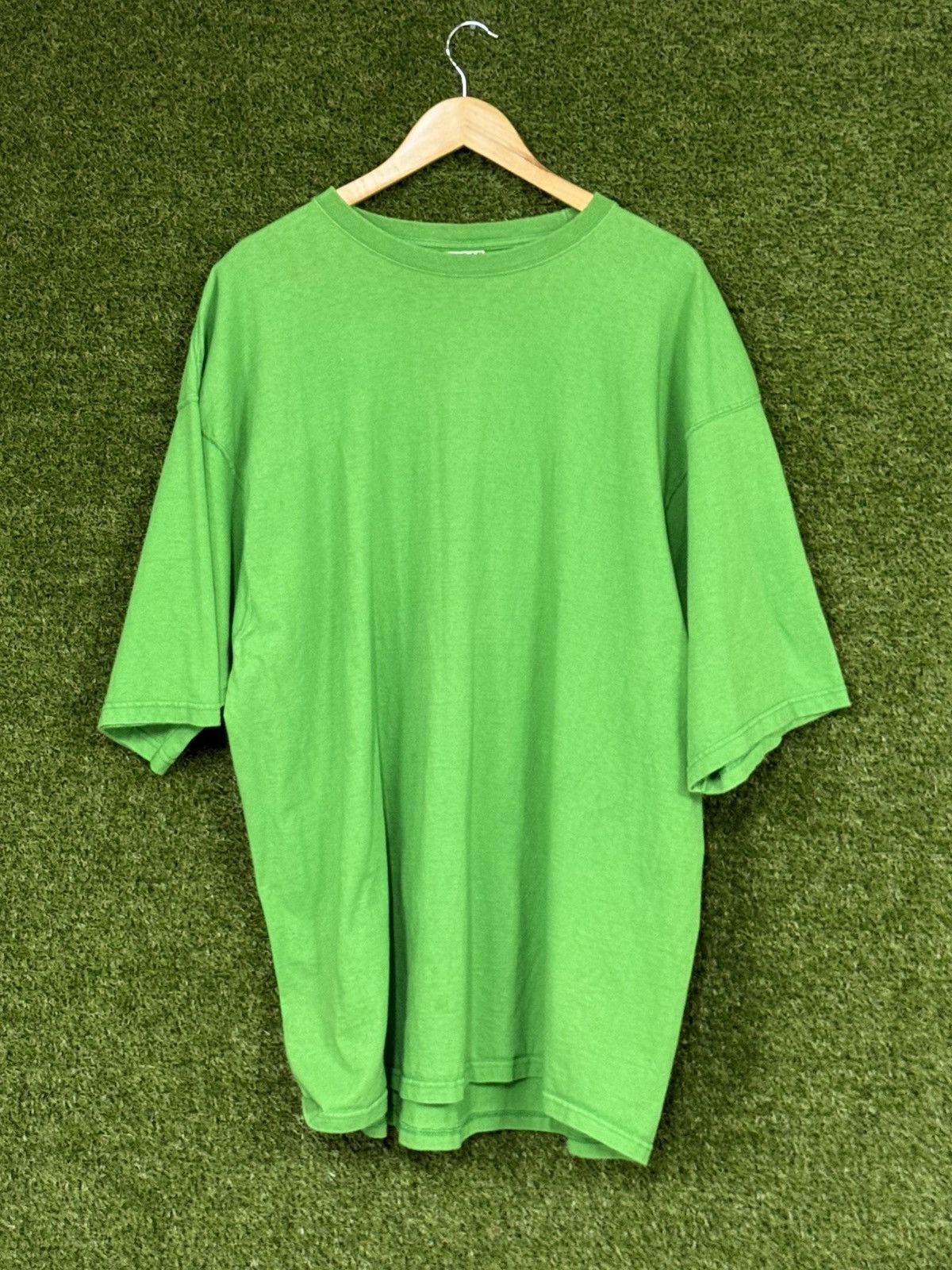 Vintage BLANK Pluma Green Oversized Boxed Boxy Heavyweight Tee 2XL Size US XXL / EU 58 / 5 - 2 Thumbnail