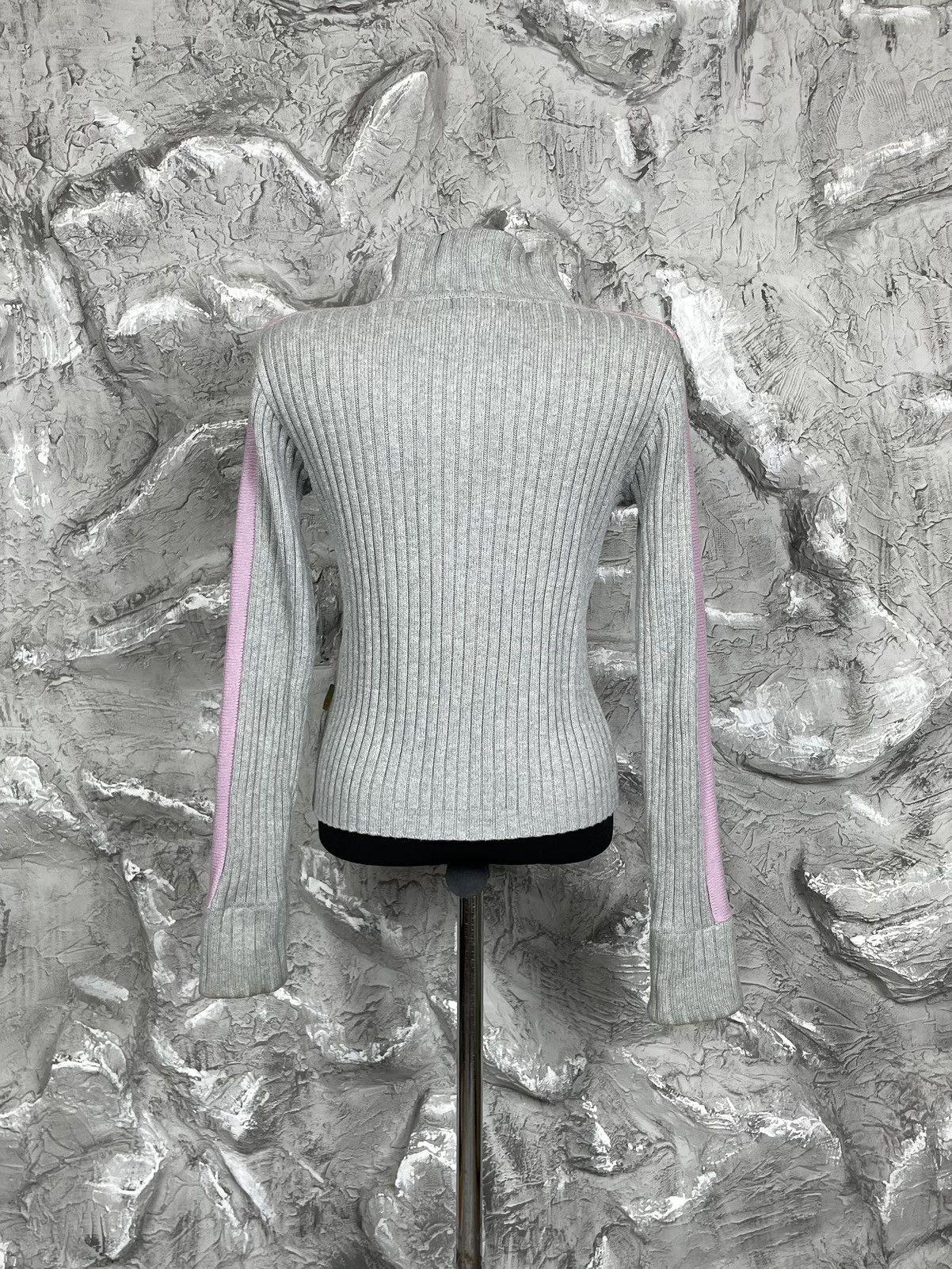 20471120 × Le Grande Bleu (L.G.B.) × Seditionaries Y2K Vintage Zip Stripes Sweater LGB Japanese Style Size US S / EU 44-46 / 1 - 5 Thumbnail