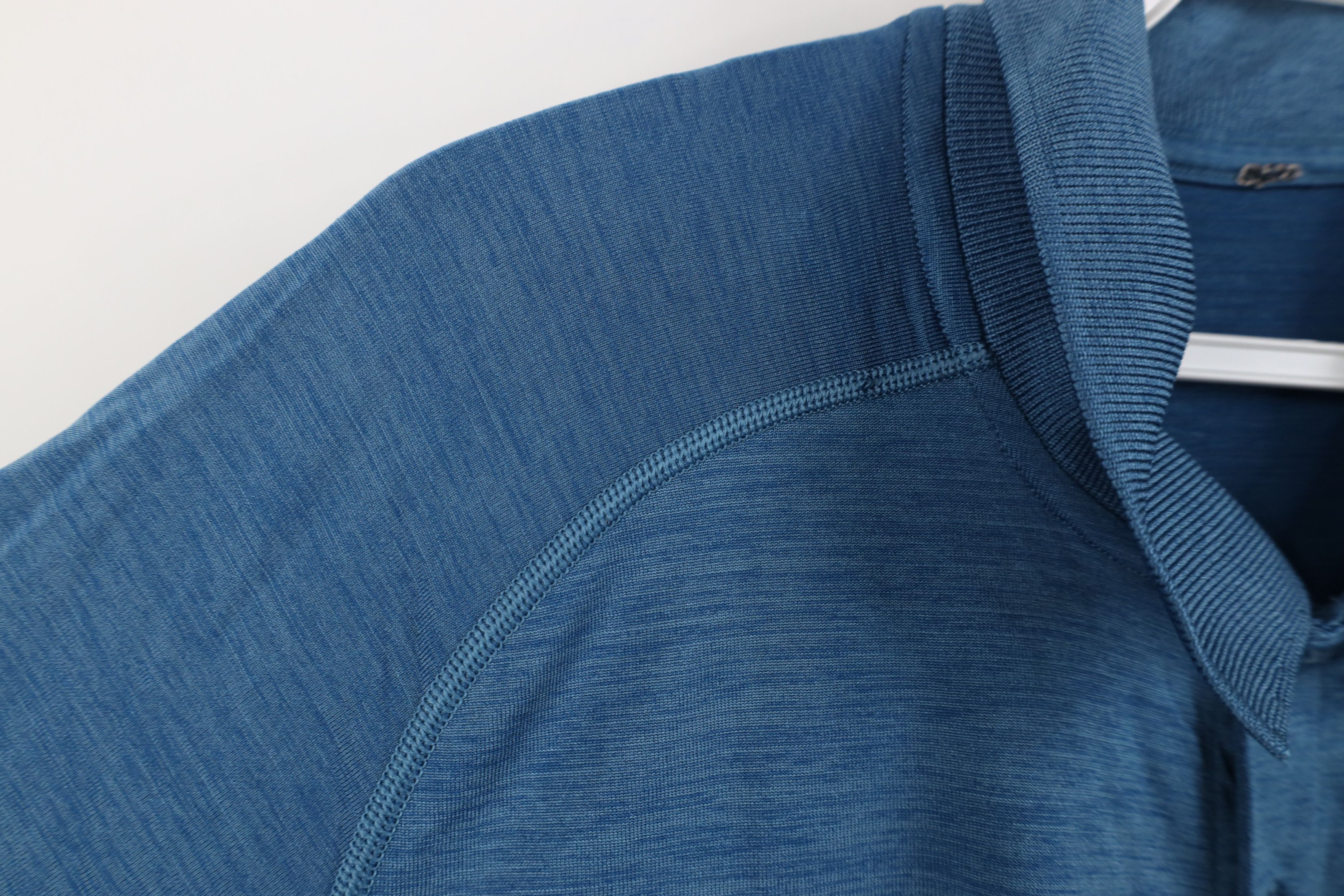 Lululemon Lululemon Tech Short Sleeve Collared Golf Polo Shirt Blue Size US L / EU 52-54 / 3 - 6 Thumbnail