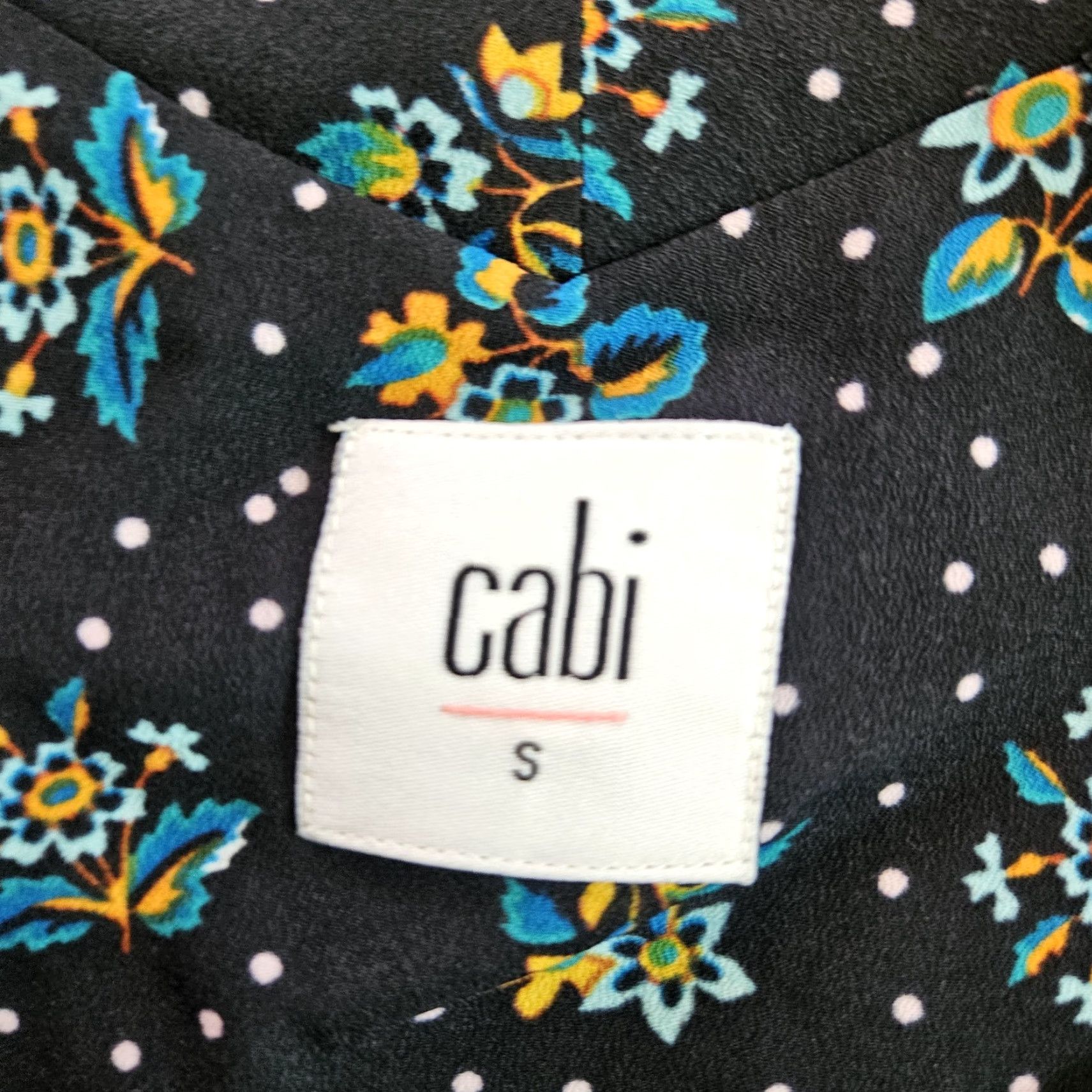 Vintage Cabi Blouse Shirt Womens Small Black Blue Floral Sleeveless Vintage No Size S / US 4 / IT 40 - 5 Thumbnail