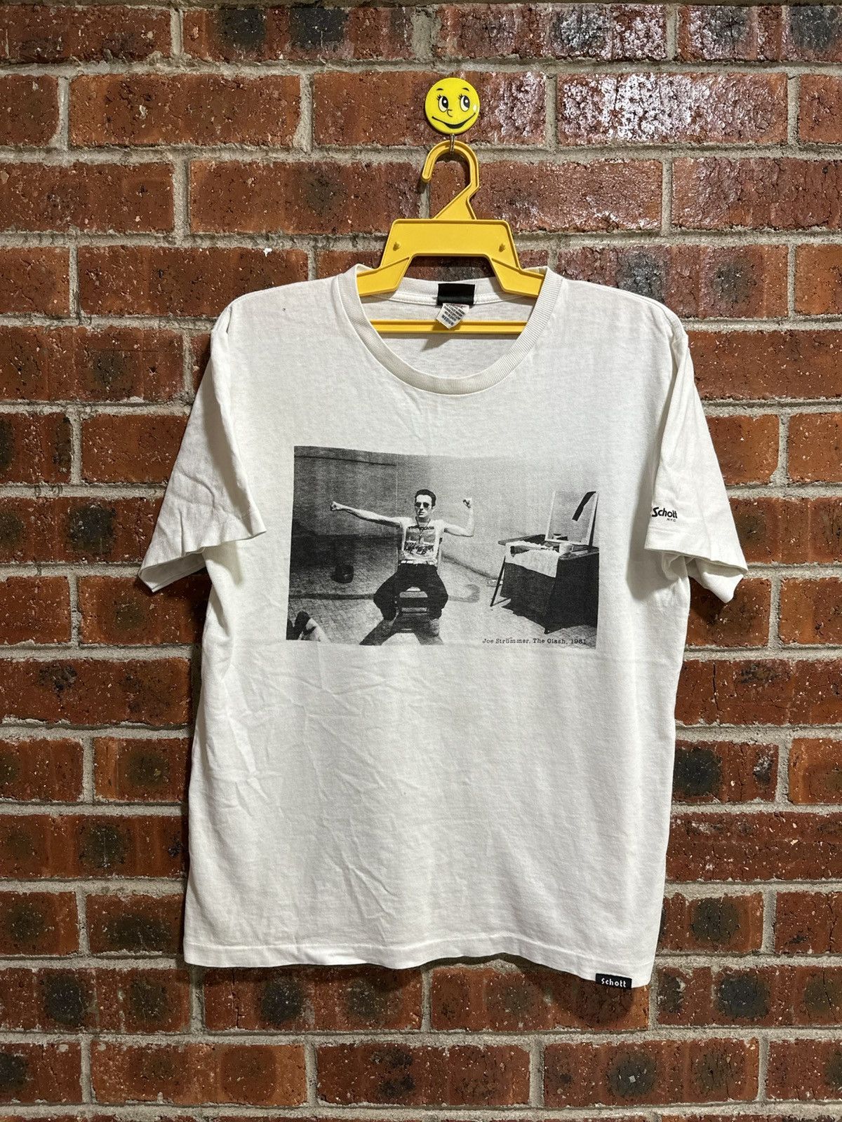 Band Tees Vintage Schott X Joe Strummer, The Clash Faded Tee Size US M / EU 48-50 / 2 - 1 Thumbnail
