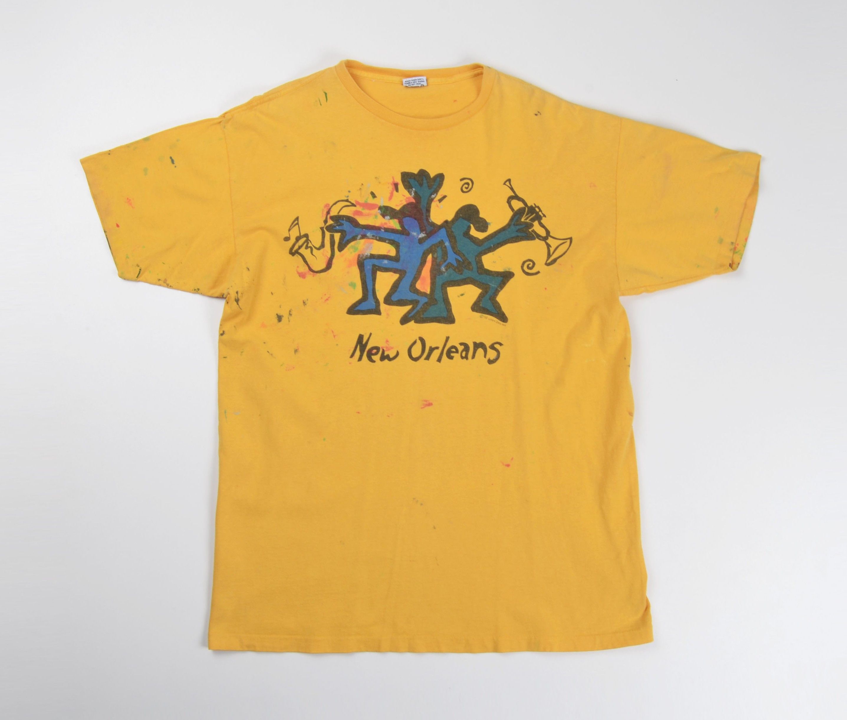 Vintage Lyon Design 1995 Jazz New Orleans Graphic Art Music Tee Size US L / EU 52-54 / 3 - 1 Thumbnail