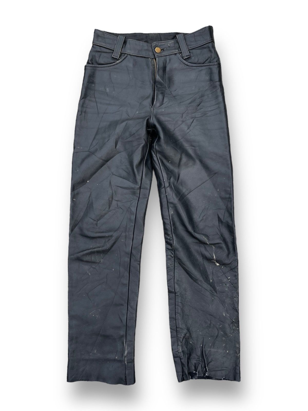Vanson Leathers 🔥VINTAGE VANSON LEATHER USA BIKERS LEATHER PANTS Size US 28 / EU 44 - 2 Thumbnail