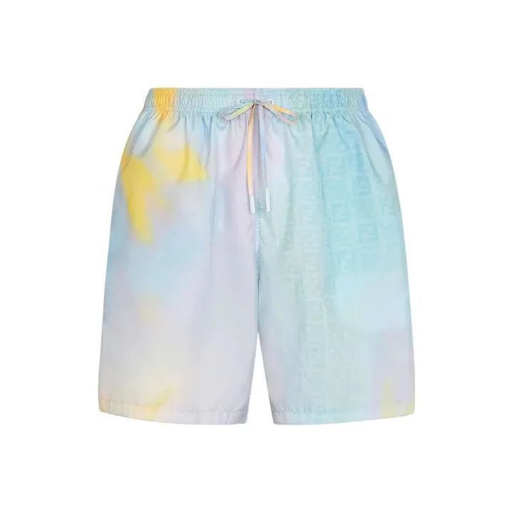 Fendi Fendi SS22 Logo Abstract Gradient Casual Shorts -2508 Size US 44 / EU 60 - 1 Thumbnail