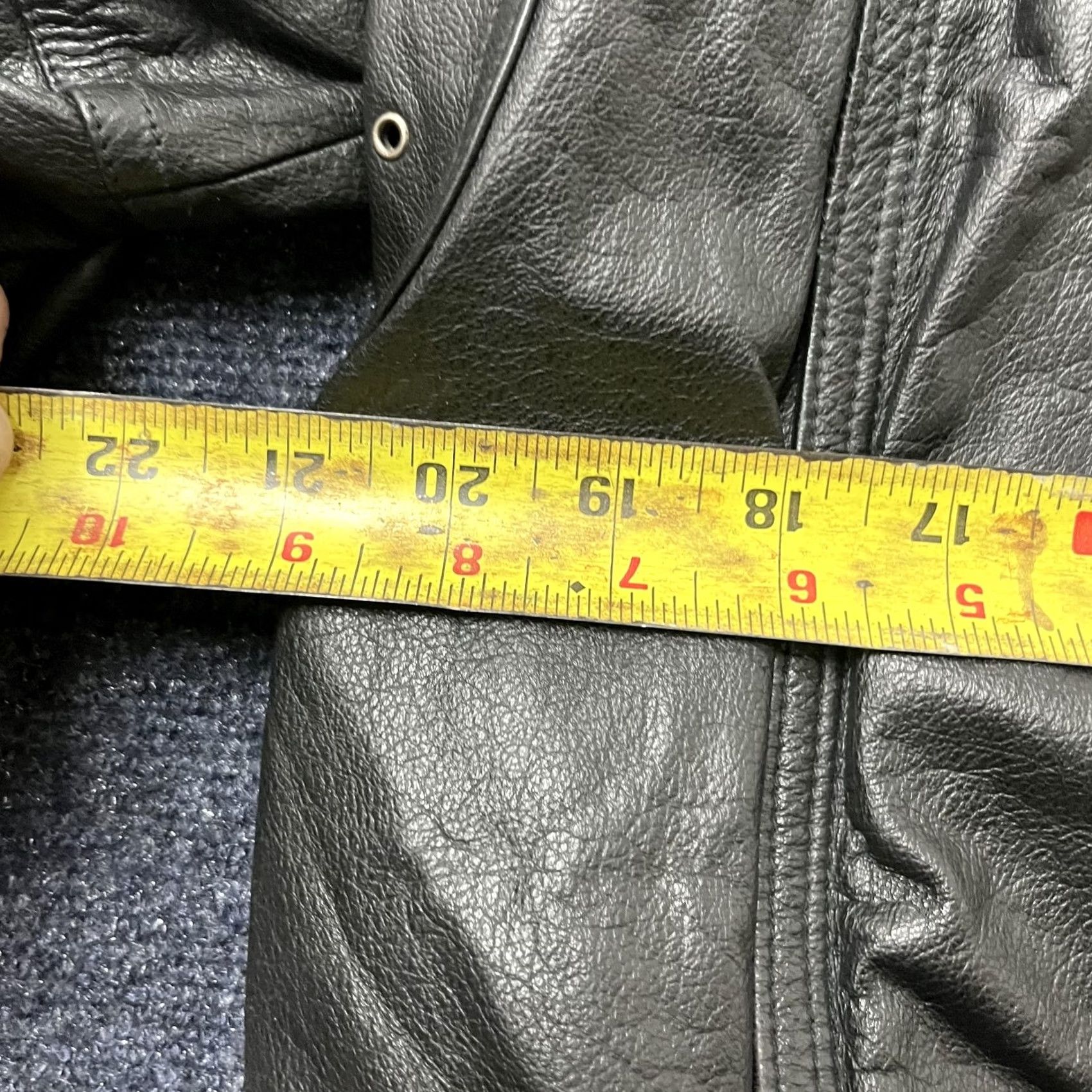 Vintage VINTAGE ClipperMist Leather Jacket Mens Large Black Bomber Zip Pockets Elastic Hem Size US L / EU 52-54 / 3 - 5 Thumbnail