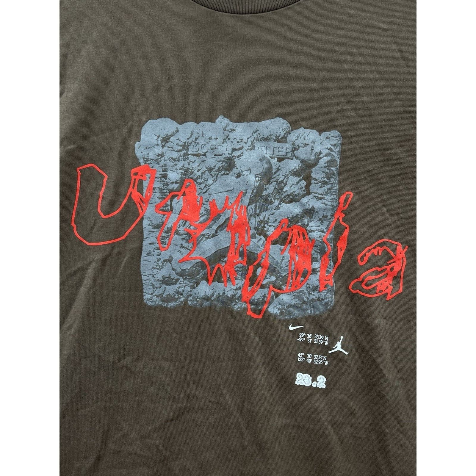 Jordan Brand Jordan Travis Scott Utopia Employee Exclusive Brown Shirt Size US XL / EU 56 / 4 - 4 Thumbnail