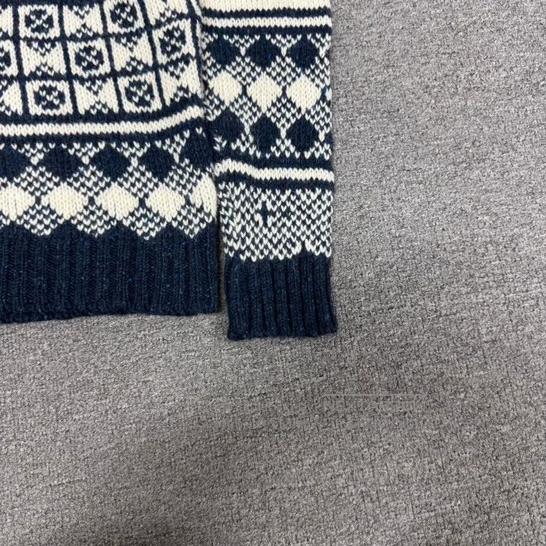 Thom Browne Thom Browne Navy and white vintage jacquard crew-neck knit Size US M / EU 48-50 / 2 - 3 Thumbnail