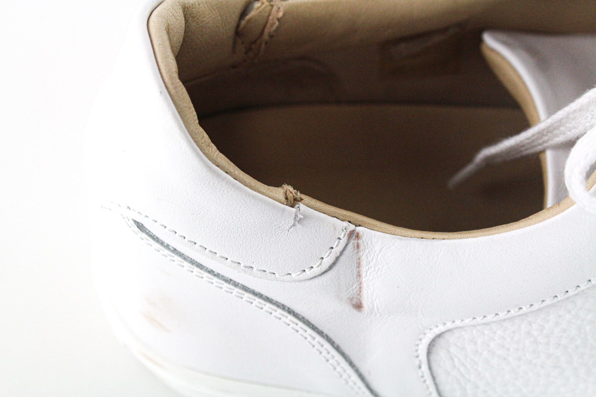 Suitsupply EU44 White Grained Leather Laced 72585 Size US 11 / EU 44 - 11 Thumbnail