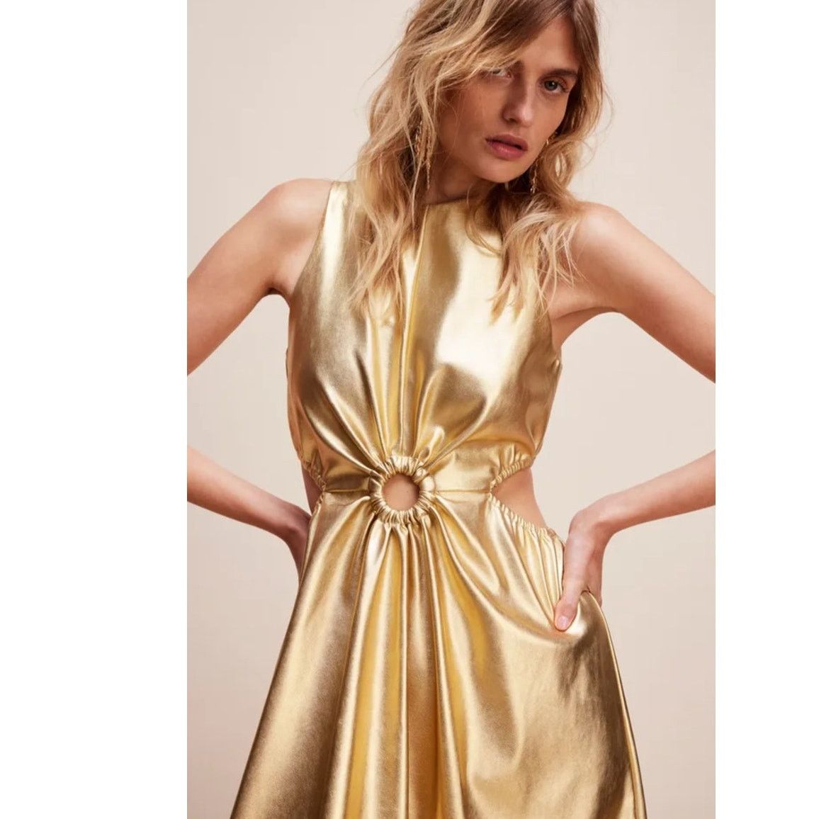 Free People New Jules Kae Lennie Midi Dress $275 SMALL Special Occasion Size S / US 4 / IT 40 - 2 Thumbnail