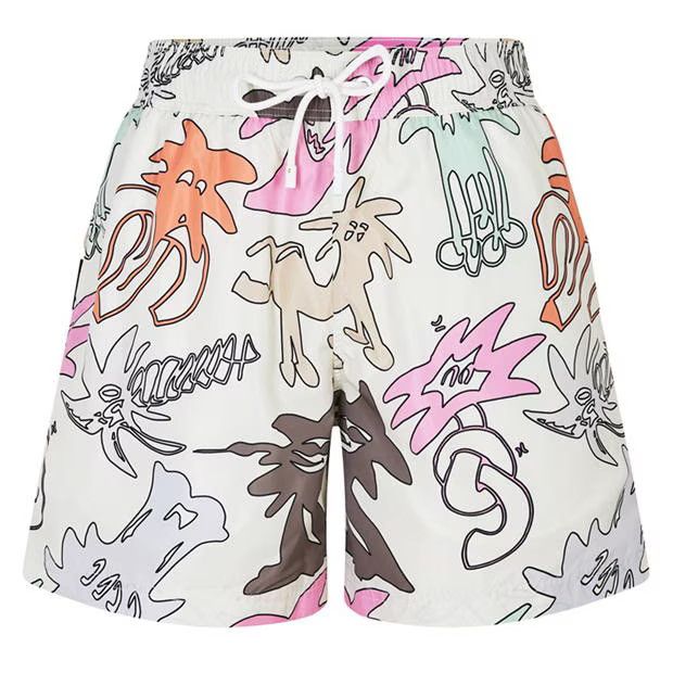 image of Palm Angels O1G2R1Mq0524 Swim Shorts In Multicolor, Men's (Size 28)