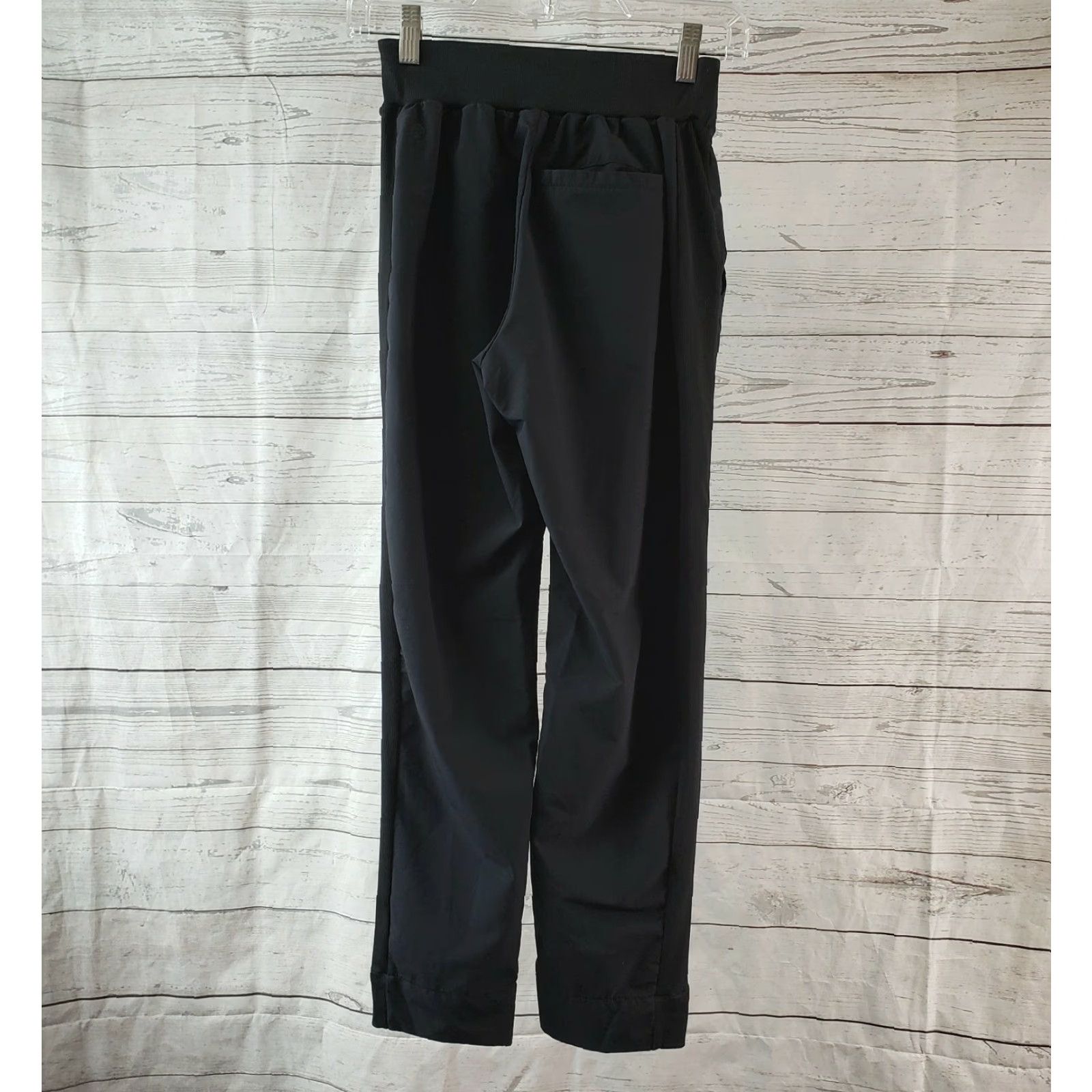 Vintage Zella Womens Pants 2XS Black Straight Leg Pull On Mid Rise Size 24" / US 00 / IT 34 - 3 Thumbnail