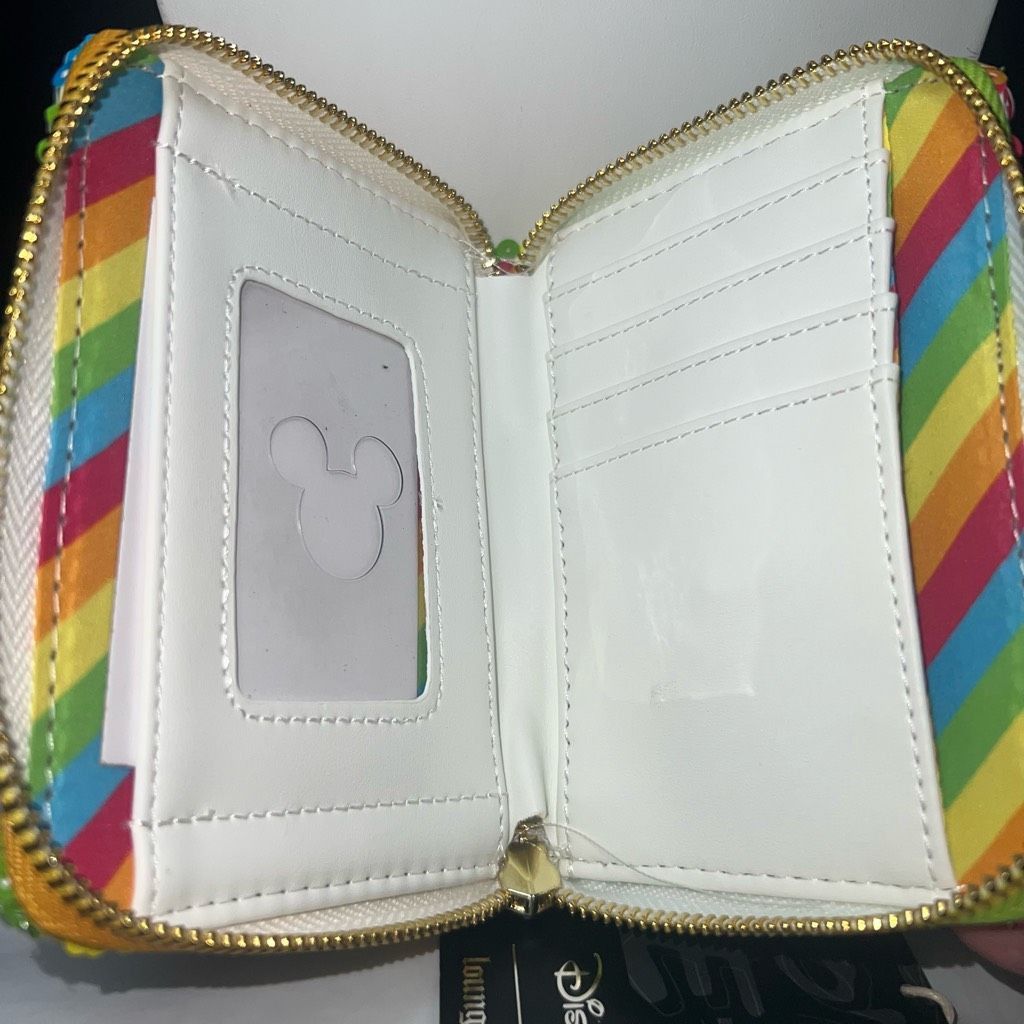 Disney Disney X Loungefly Rainbow Sequined Zip Around Snap Wallet Size ONE SIZE - 6 Thumbnail