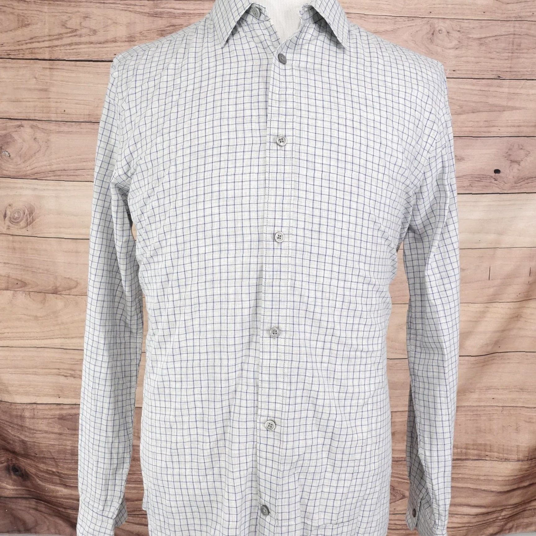 Gap VINTAGE Gap Shirt Mens Large Cotton Check Plaid Button Down Slim Fit Long Sleeve Casual Office Size US L / EU 52-54 / 3 - 3 Thumbnail