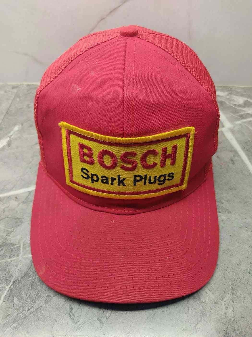 Japanese Brand Vintage Bosch Spark Plug Trucker Hat Cap Size ONE SIZE - 2 Thumbnail