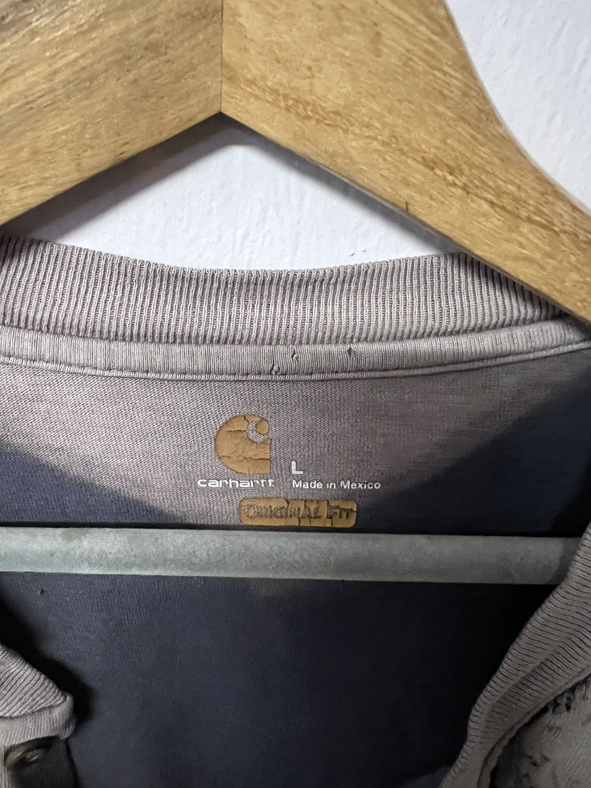 Vintage VINTAGE THRASHED LONG SLEEVE CARHARTT Size US XL / EU 56 / 4 - 8 Thumbnail