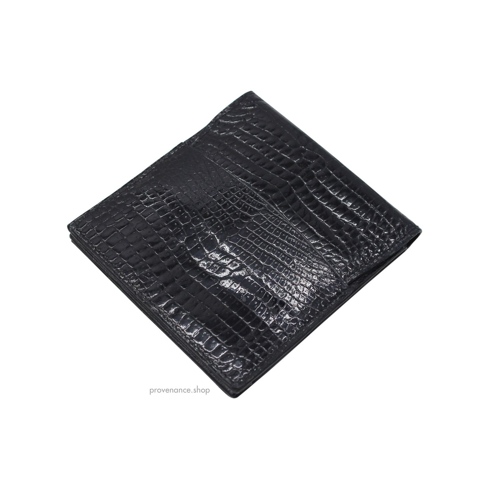 Gucci 🔴 Gucci Cardholder Wallet - Black Crocodile Size ONE SIZE - 4 Thumbnail