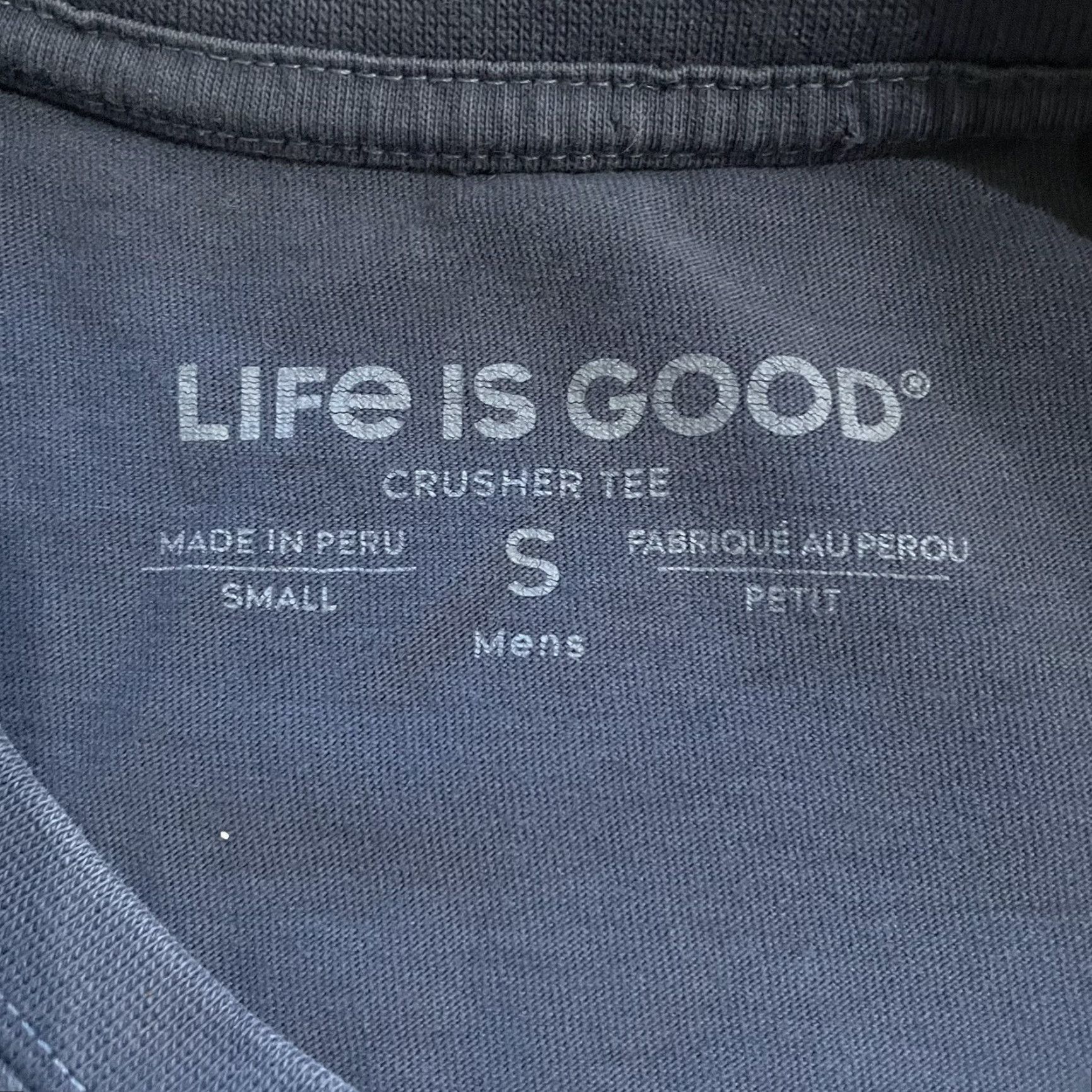 Life is Good Life Is Good Crusher Tee Blue Mens Size S Tee Size US S / EU 44-46 / 1 - 4 Thumbnail