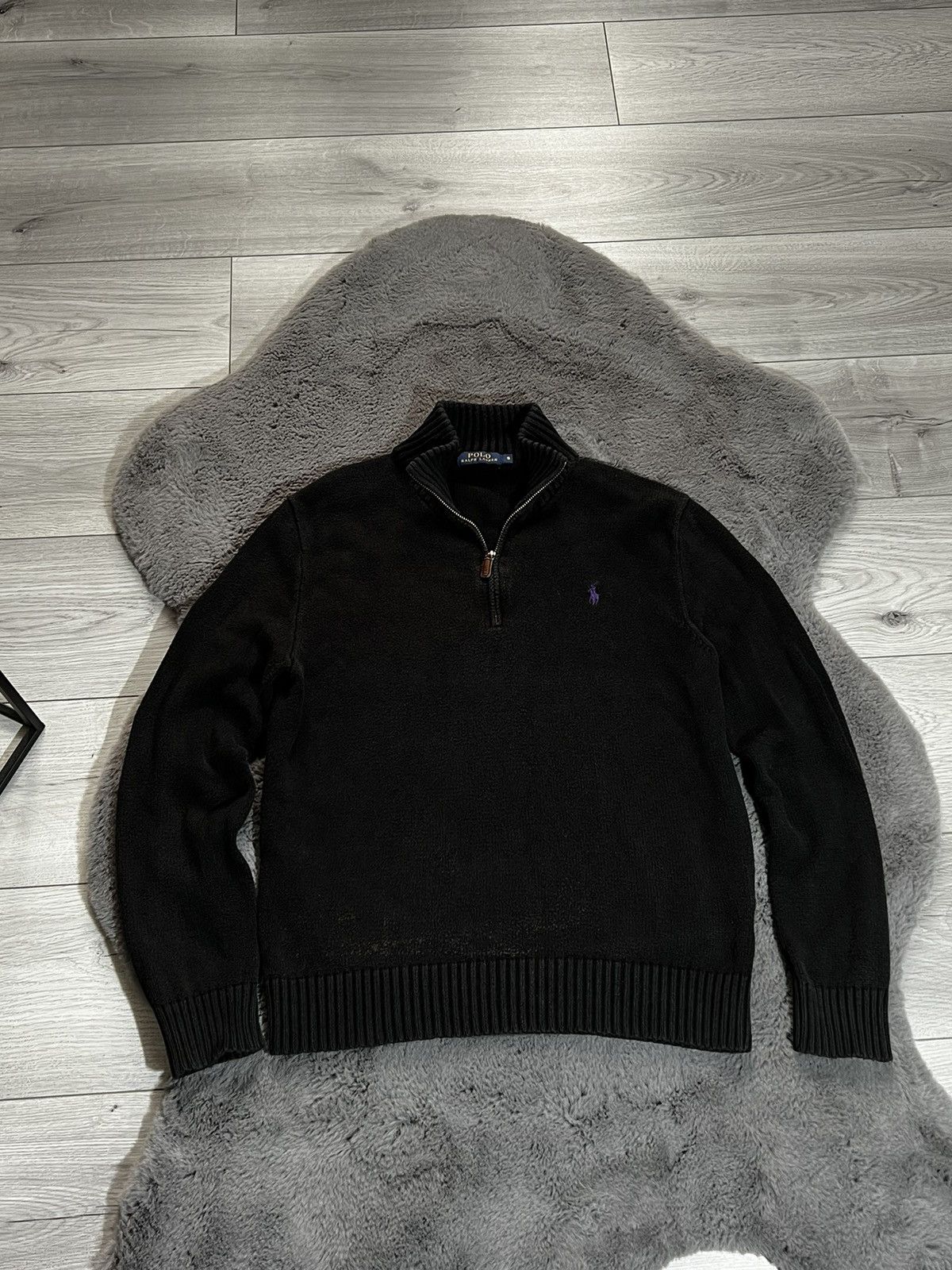 Polo Ralph Lauren × Vintage Vintage Y2k Polo Ralph Lauren 1/4 Zip Sweater Knitwear Size US S / EU 44-46 / 1 - 1 Thumbnail