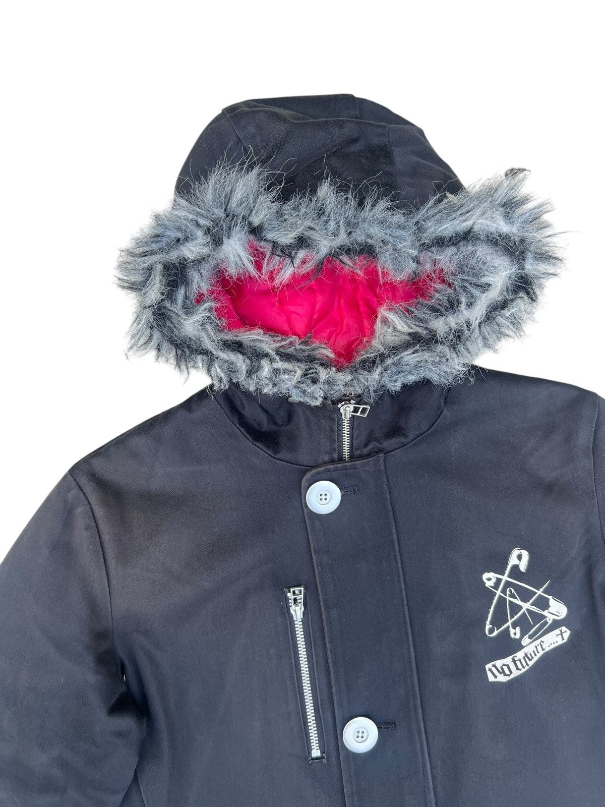 No Future Vintage No Future Japan Sun Fade Black Hoodie Parka Jacket Size US M / EU 48-50 / 2 - 11 Thumbnail