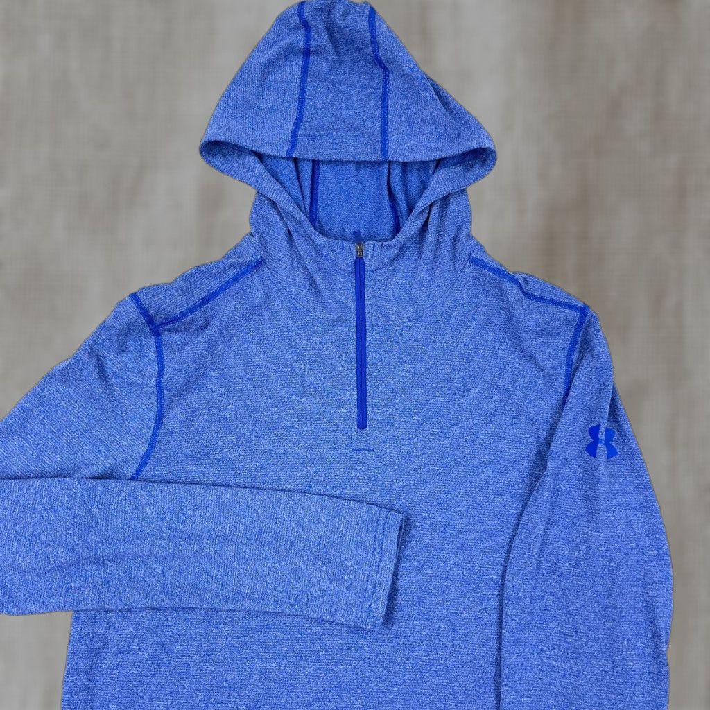 Under Armour Under Armour Shirt Men Medium Blue HeatGear Running Golf Cross Training T-Shirt Hoodie Pullover Size US M / EU 48-50 / 2 - 1 Thumbnail