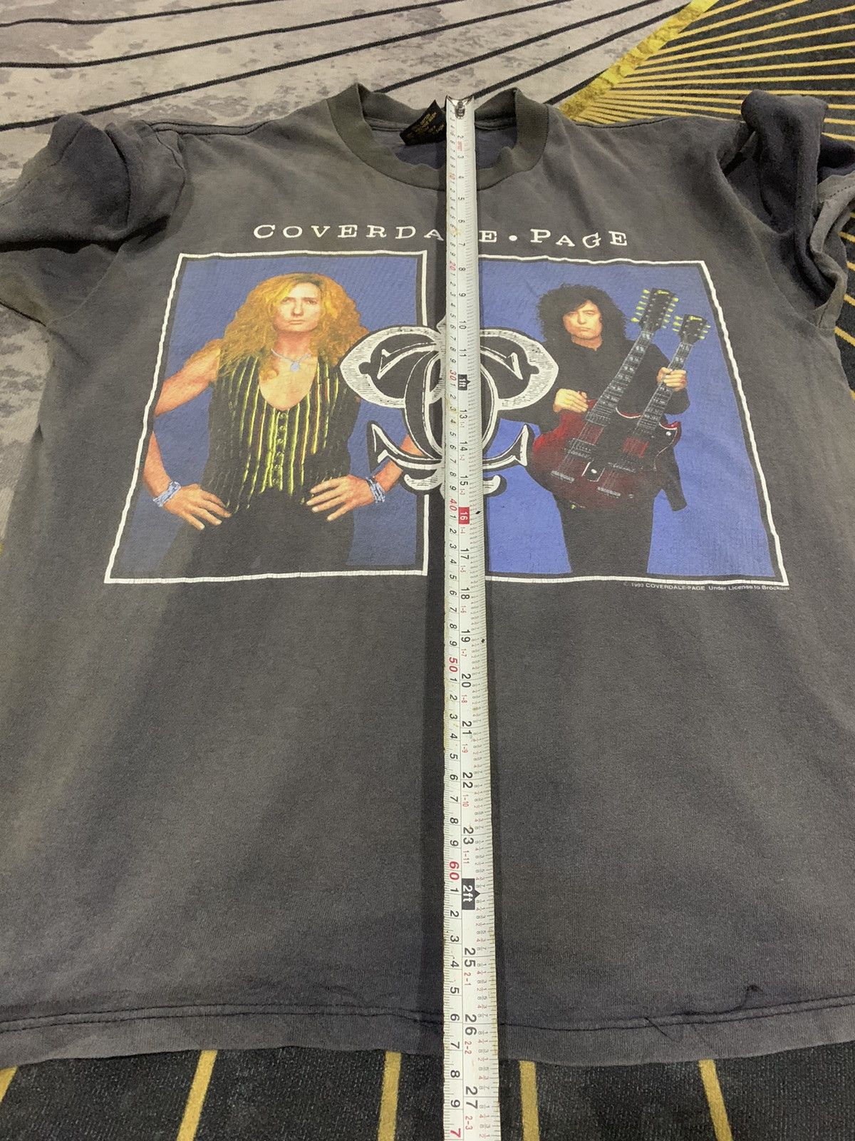 Vintage VINTAGE!! 90's Shirt Band Coverdale Page BRockum Tag Size US L / EU 52-54 / 3 - 7 Thumbnail