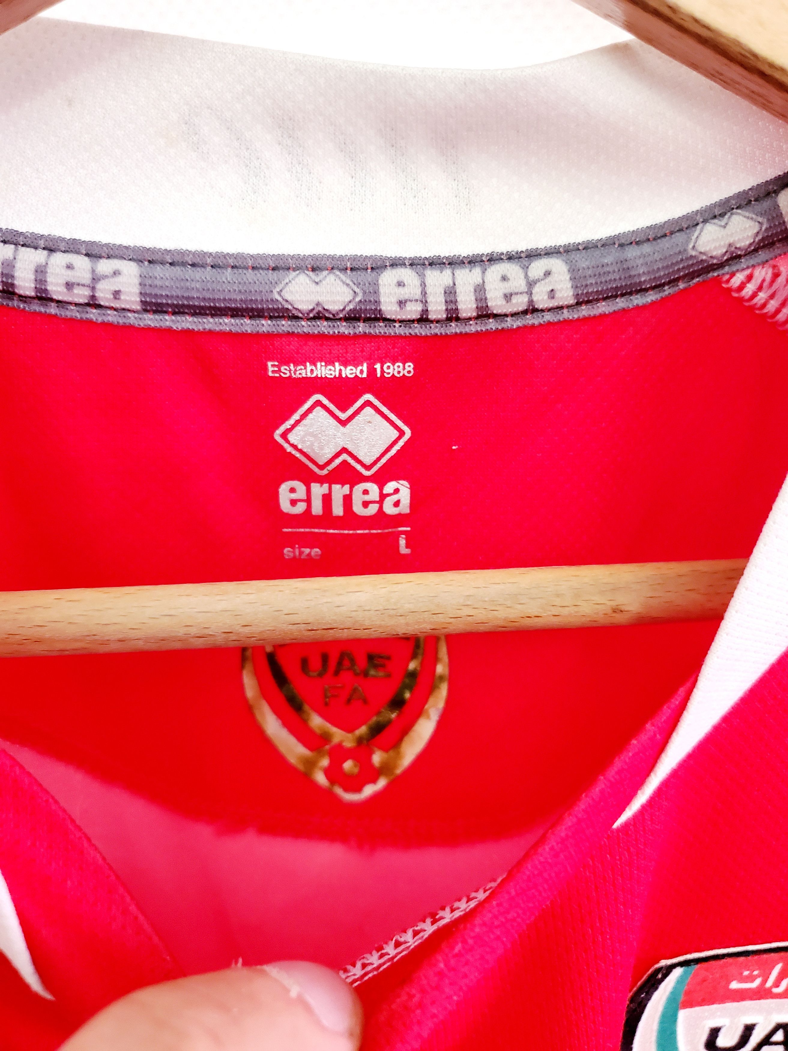 Errea UAE National UNITED ARAB EMIRATES Jersey size M Size US M / EU 48-50 / 2 - 4 Thumbnail