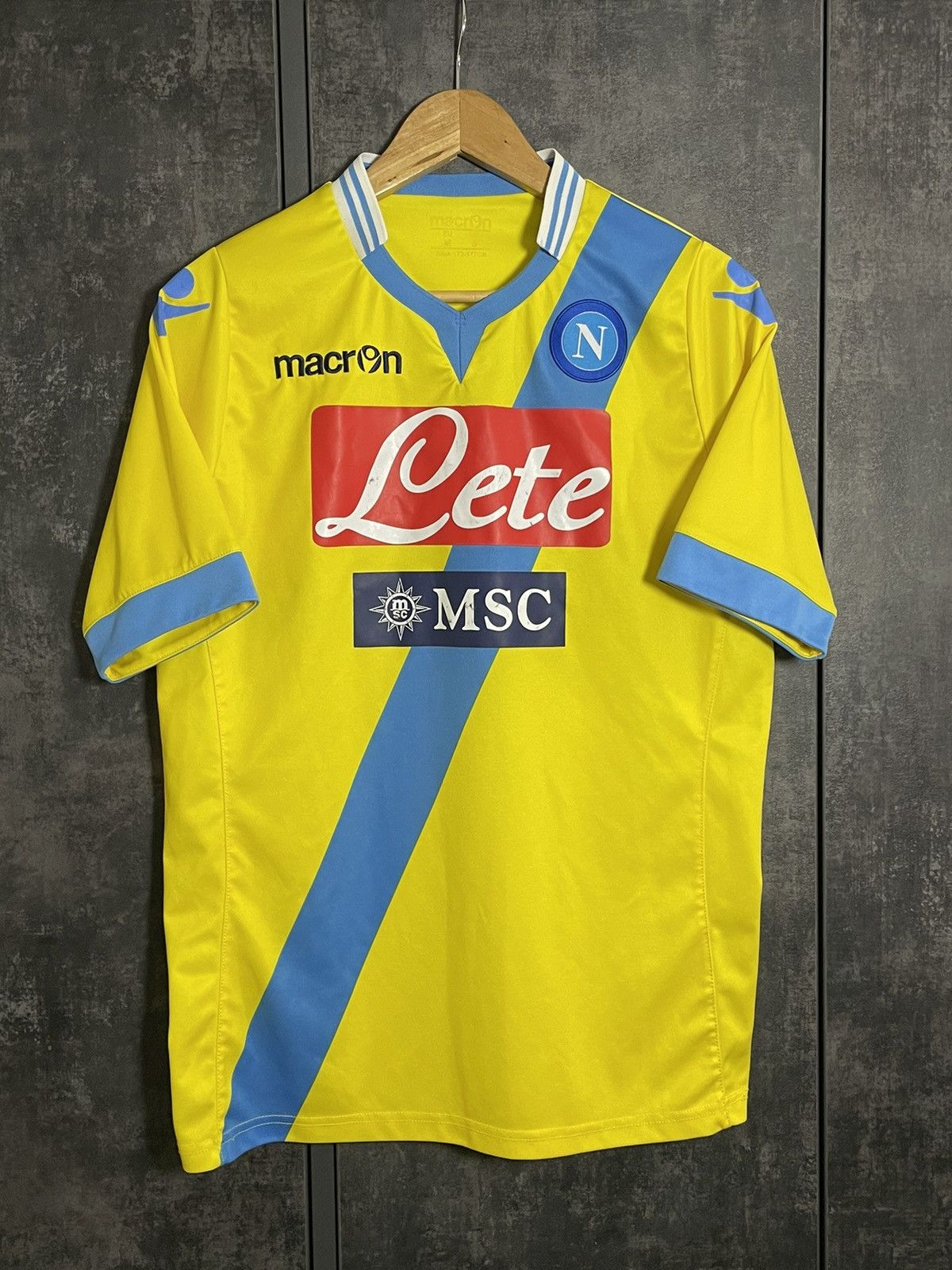 Vintage Vintage Napoli Third 2014 Kit Soccer Jersey Rare Macron Size US M / EU 48-50 / 2 - 5 Thumbnail