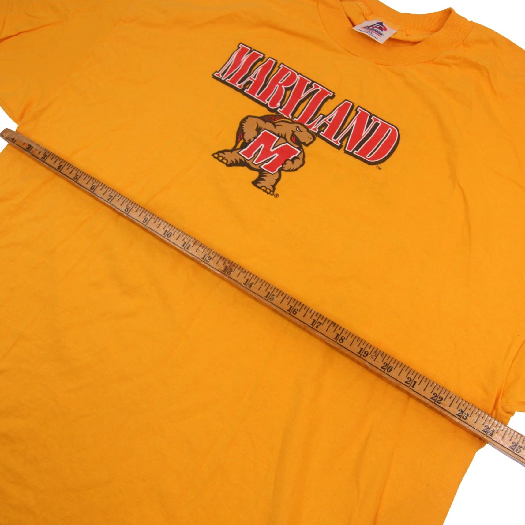 Vintage VINTAGE Maryland Terrapins T-Shirt Mens 2XL Yellow graphic 90s Football Fans Shirt Size US XXL / EU 58 / 5 - 5 Thumbnail