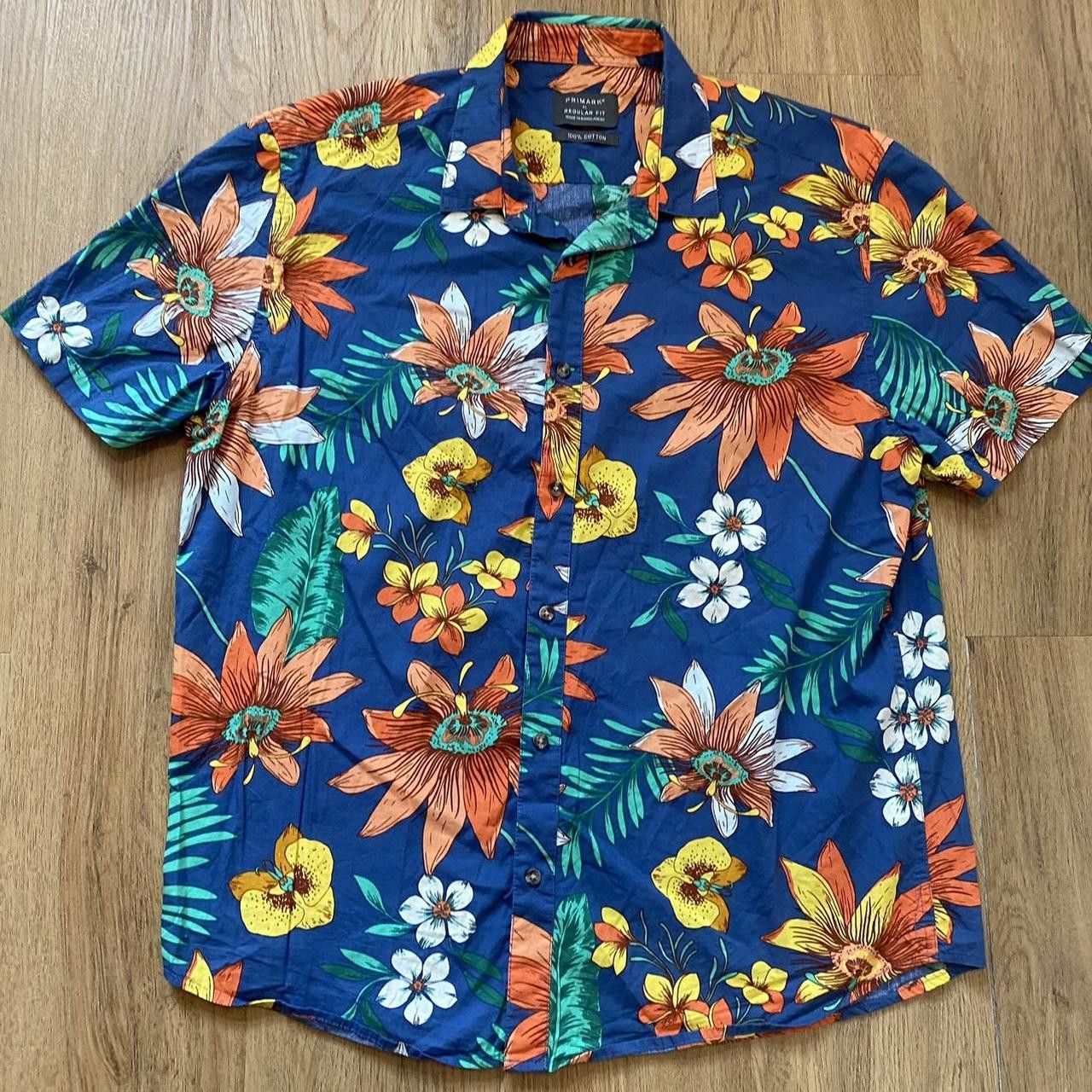 Other Blue and multicoloured floral Hawaiian shirt Size US XL / EU 56 / 4 - 1 Thumbnail