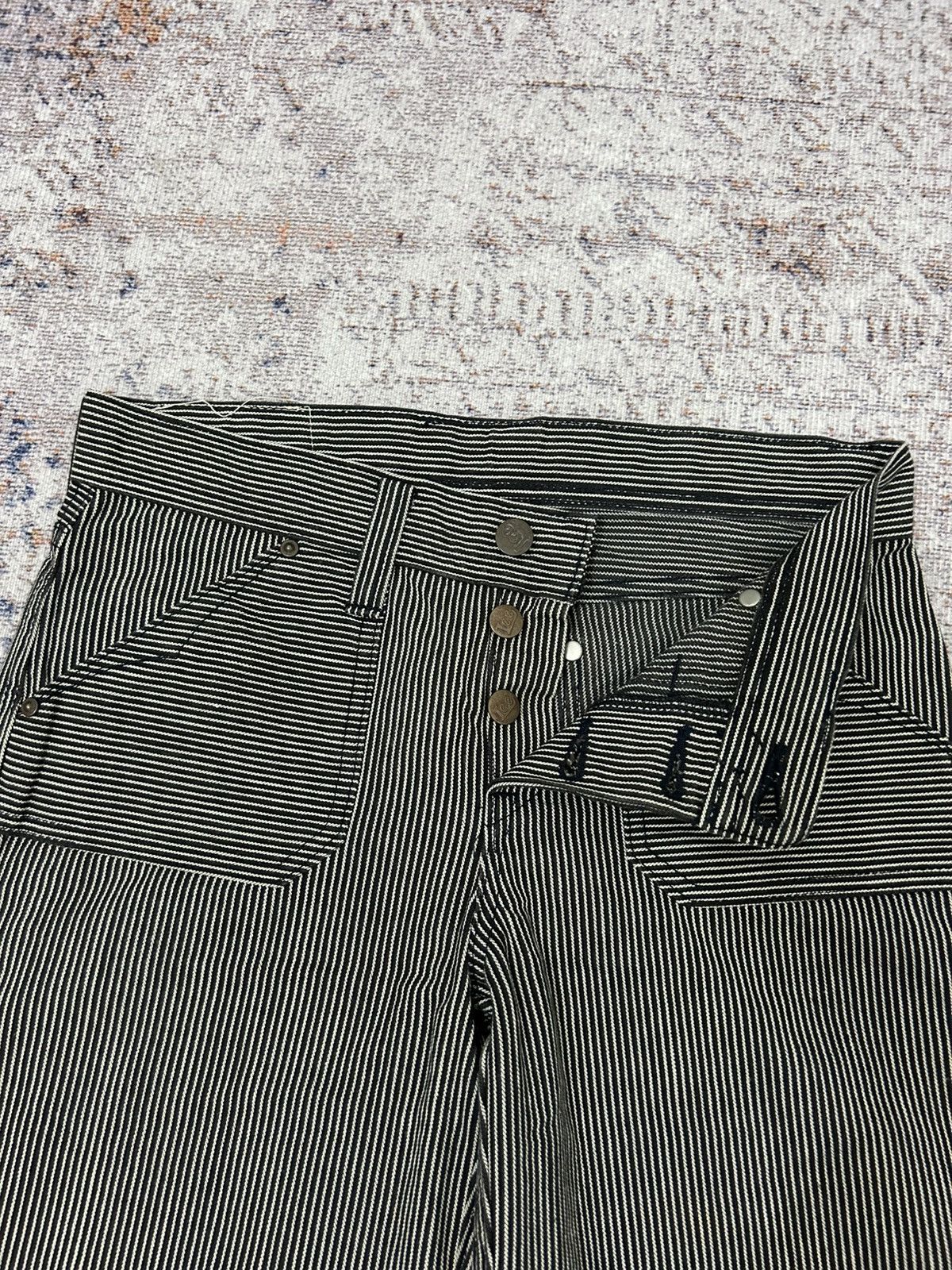 Lee Lee Union Made Japan Stripe Wide Leg Pants Size US 29 - 11 Thumbnail