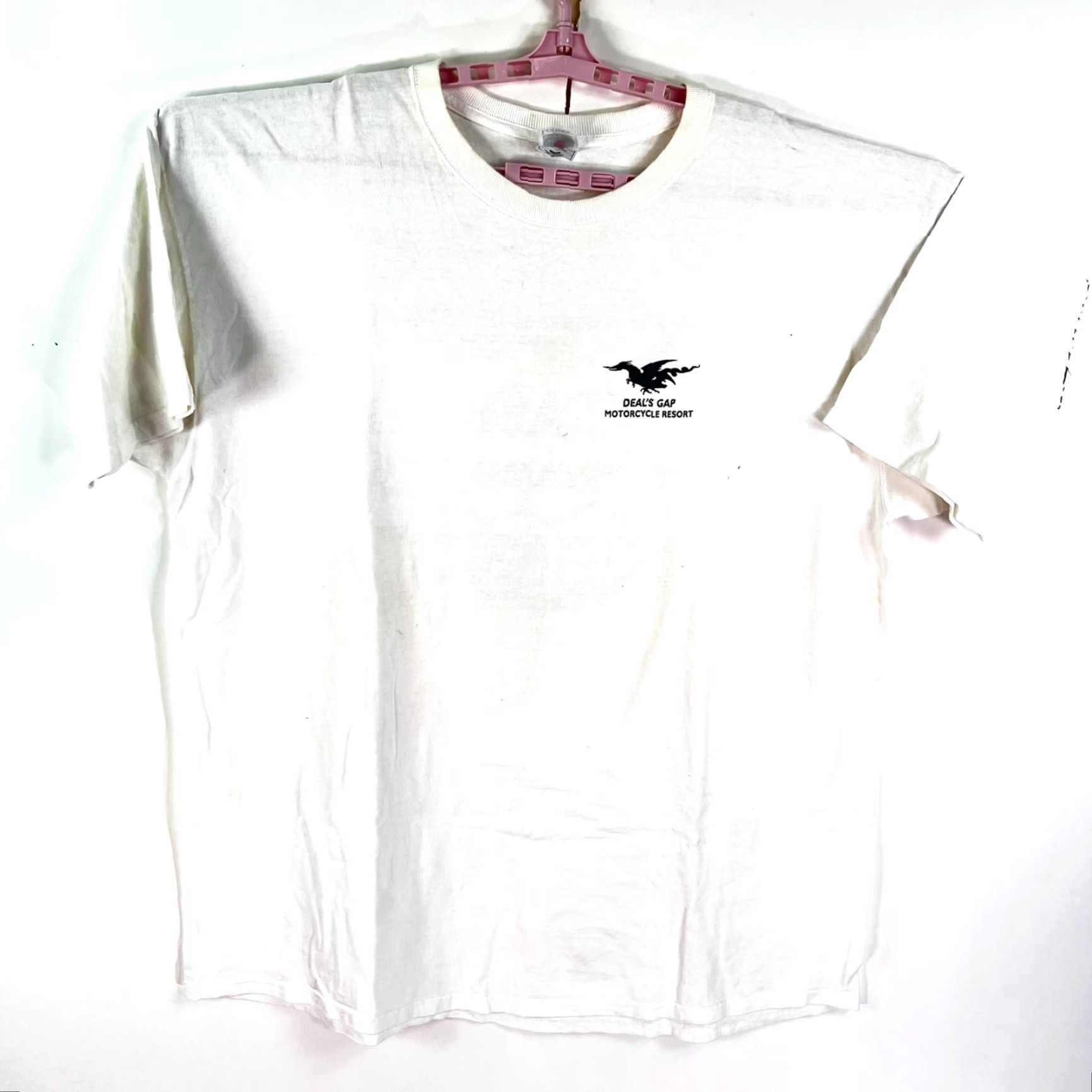 Fruit Of The Loom VINTAGE Fruit of the Loom Motorcycle T-Shirt Men’s 3XL White Deal's Gap NC Graphic Print Size US XXL / EU 58 / 5 - 2 Thumbnail