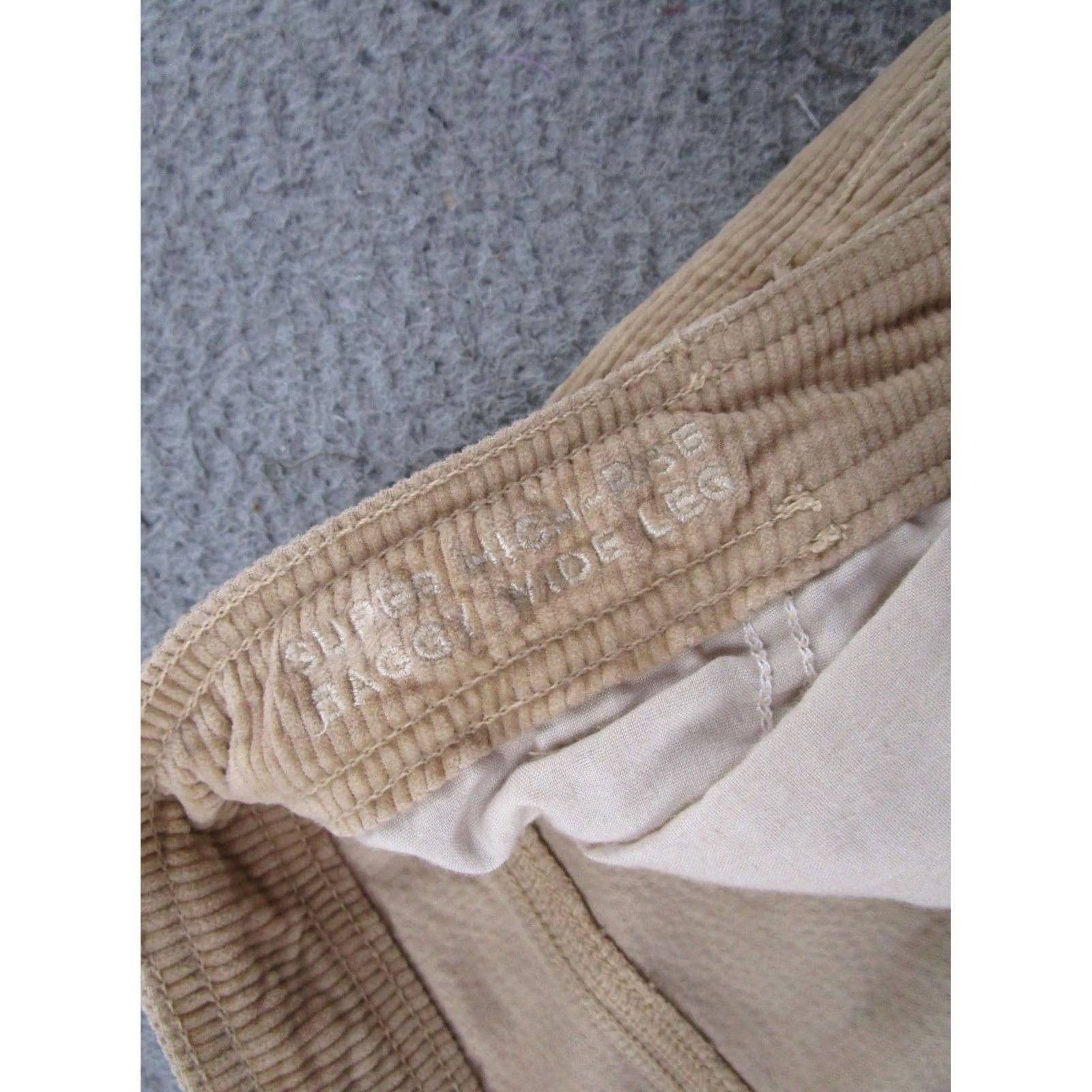 American Eagle Outfitters VINTAGE American Eagle Pants Womens 8 Tan Baggy Wide Leg Cargo Corduroy Super High Rise Size 30" / US 8 / IT 44 - 5 Thumbnail