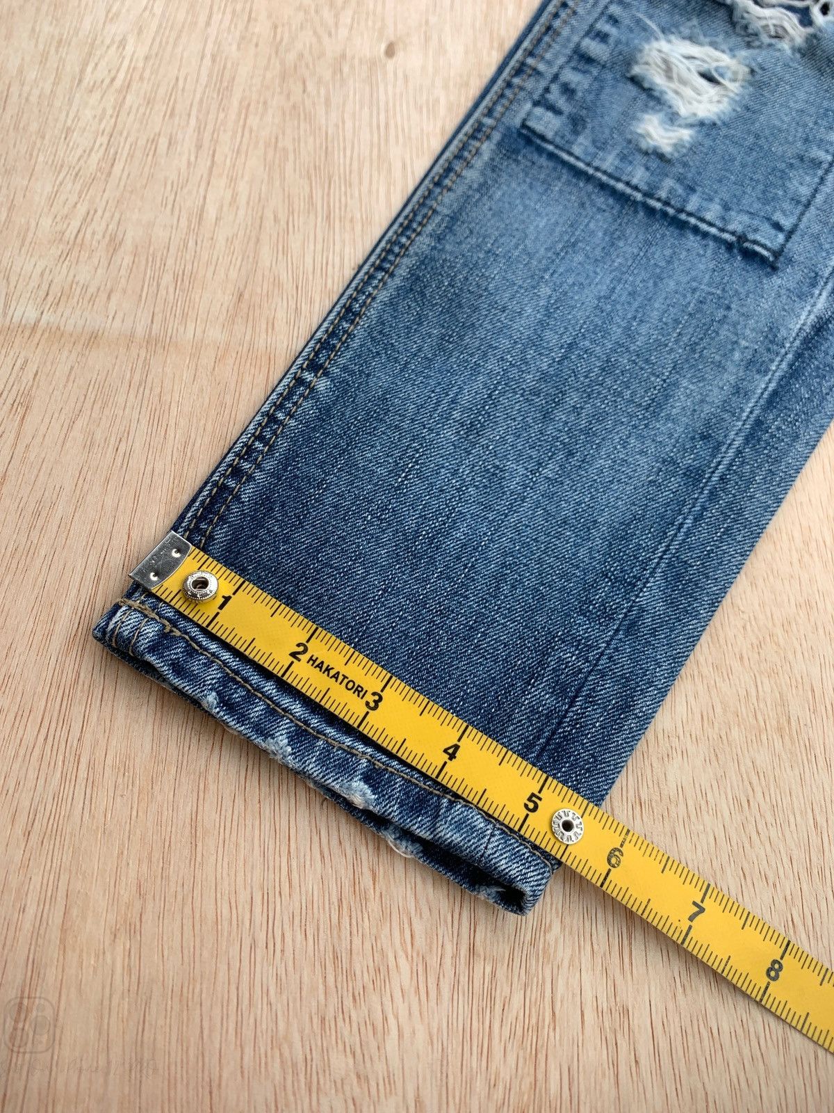If Six Was Nine × Japanese Brand Distressed Denim Ozoc Patchwork Jeans Size US 30 / EU 46 - 9 Thumbnail