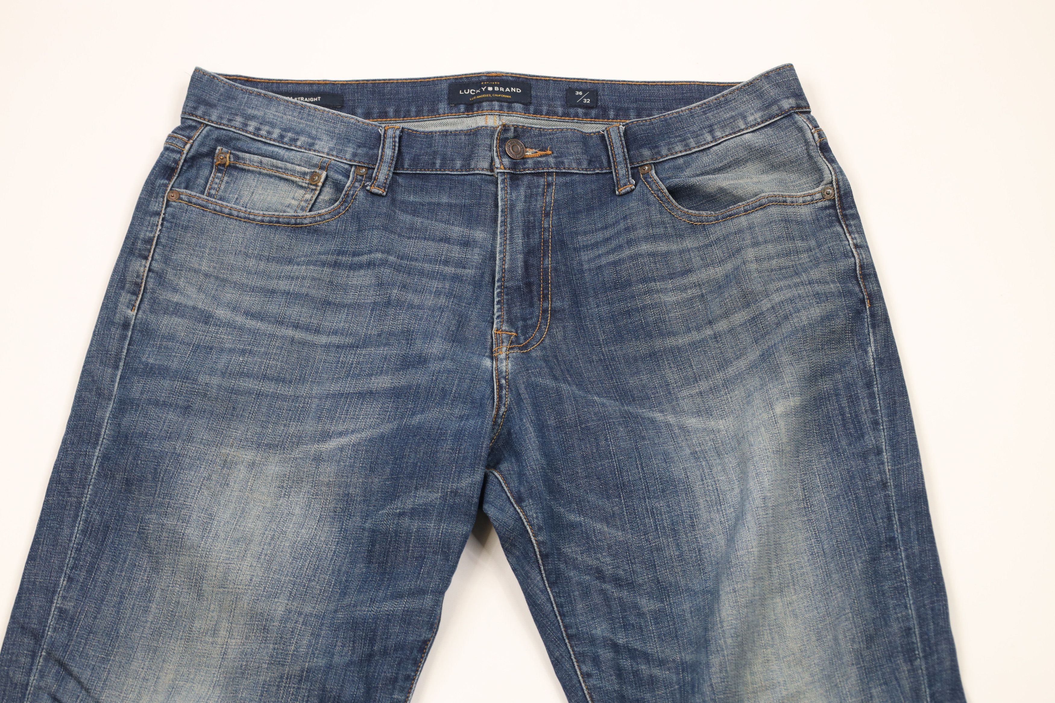 Lucky Brand × Vintage Vintage Y2K Lucky Brand 221 Straight Leg Denim Jeans Blue Size US 36 / EU 52 - 2 Thumbnail