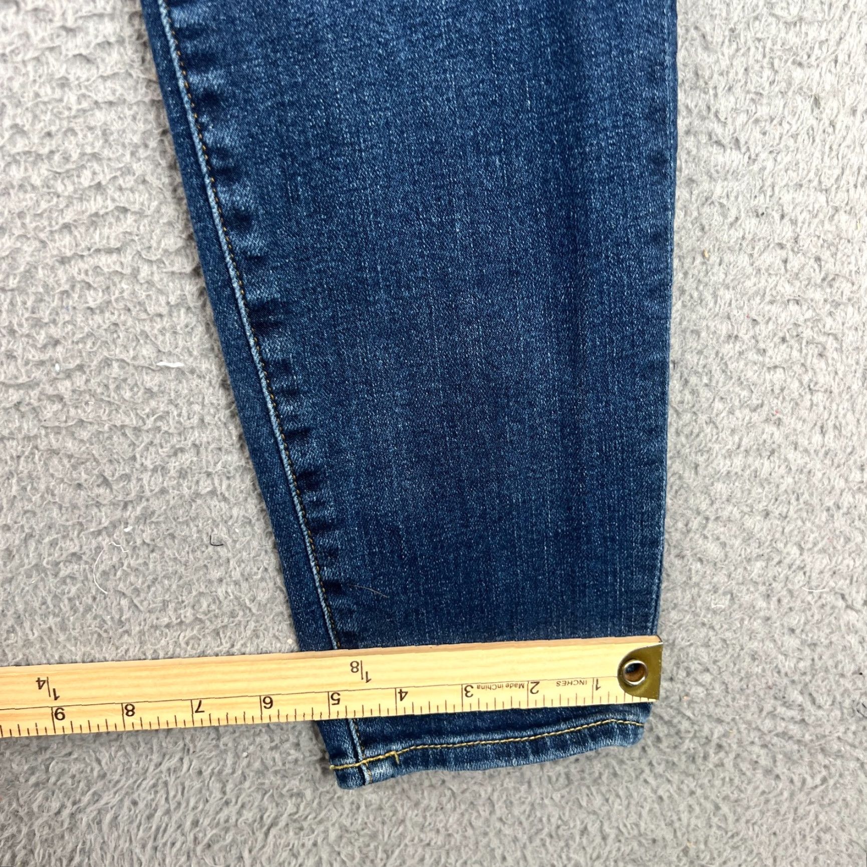 7 For All Mankind VINTAGE 7 For All Mankind Jeans Womens Slim Skinny Blue 32x29 5-Pocket Denim Stretch Distressed Size 24" / US 00 / IT 34 - 2 Thumbnail