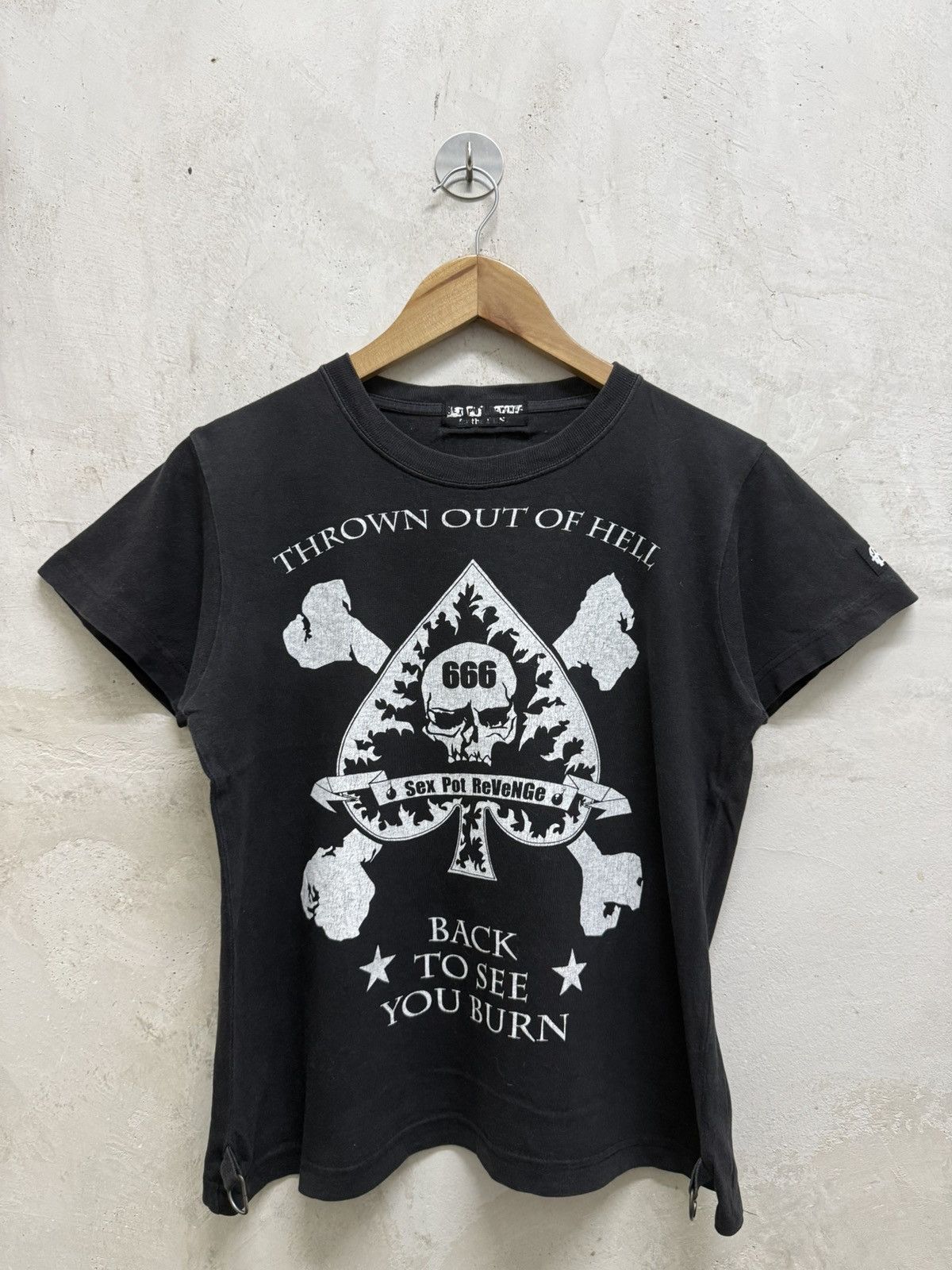 Satan 666 Sex Pot Revenge Sun Faded Punk Tees