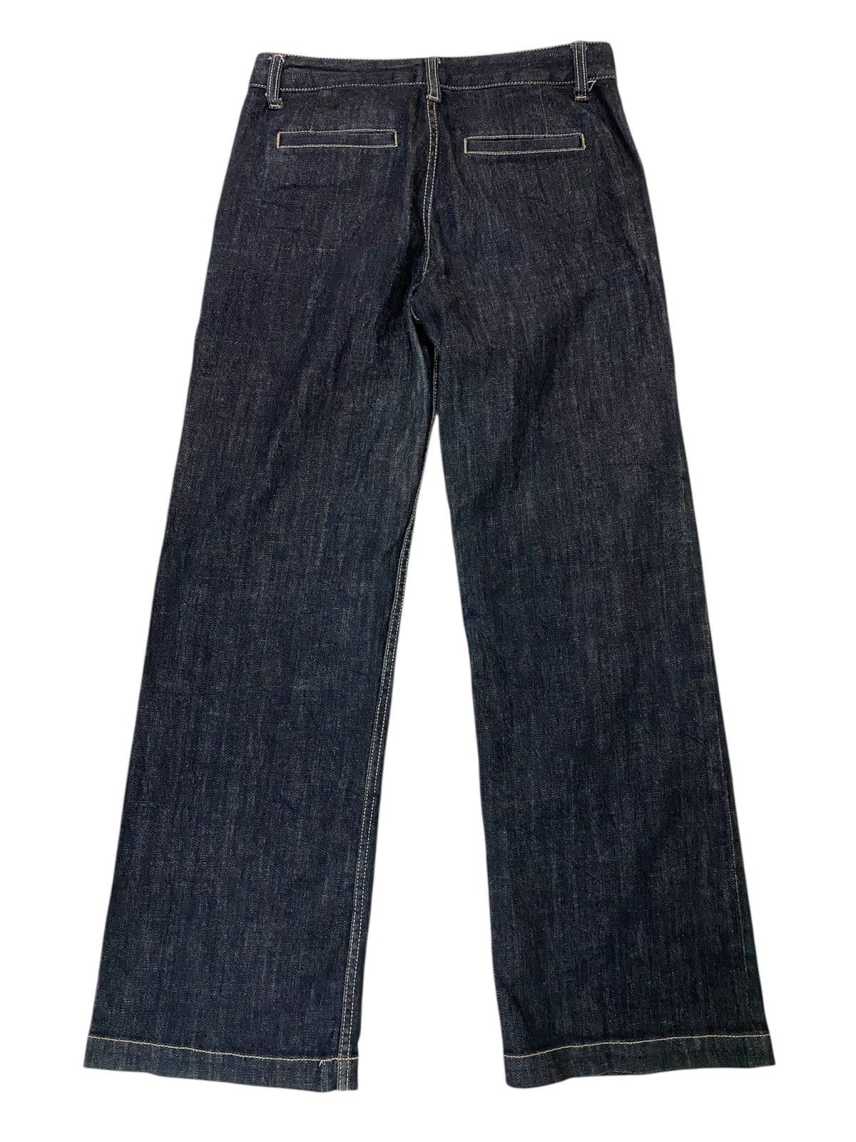 Muji Muji Loose/Baggy cutting jeans blue black size 29 Size 29" - 5 Thumbnail