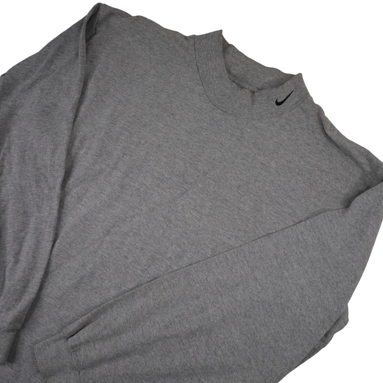 Nike × Vintage Vintage Nike Mini Swoosh Moc Neck Long Sleeve T Shirt Size US L / EU 52-54 / 3 - 2 Thumbnail