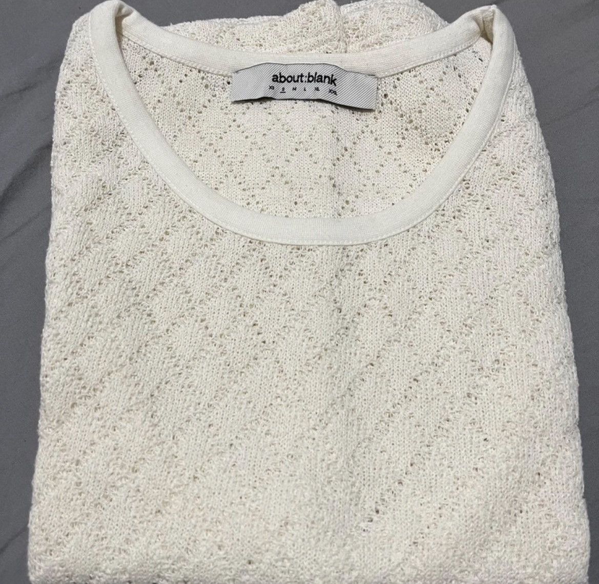 About:Blank about:blank knitted vest - ecru (S) Size US S / EU 44-46 / 1 - 2 Thumbnail