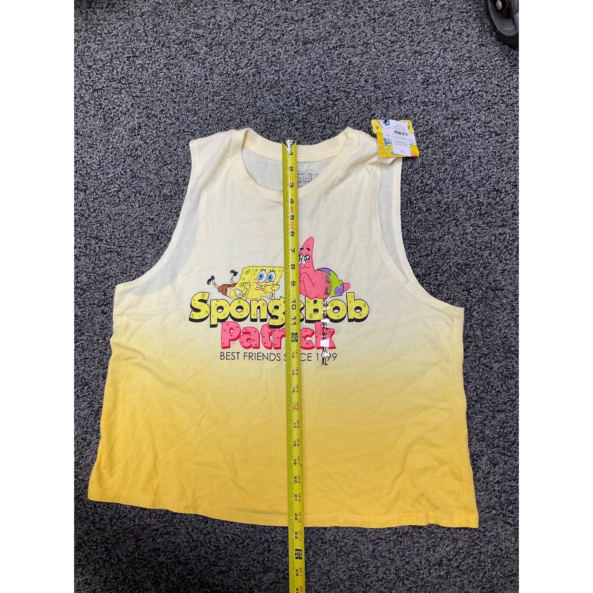 Nickelodeon Nickelodeon Spongebob Patrick Yellow Ombre Tank Top xl Size XL / US 12-14 / IT 48-50 - 3 Thumbnail