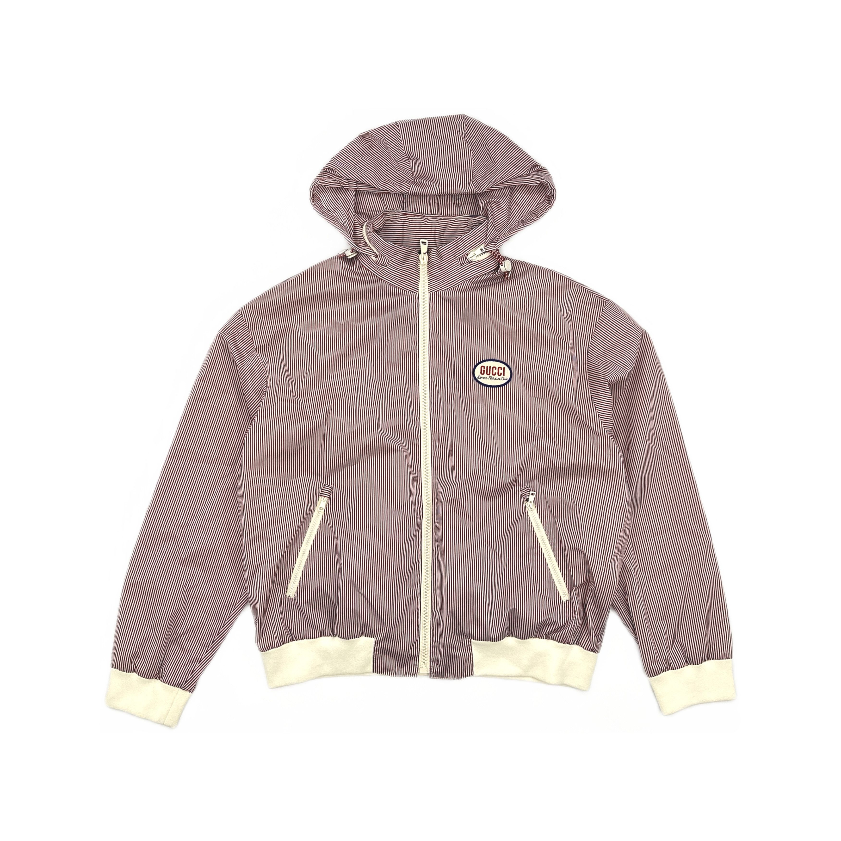 Gucci Gucci Striped Hooded Jacket Size 52 Size US L / EU 52-54 / 3 - 1 Thumbnail
