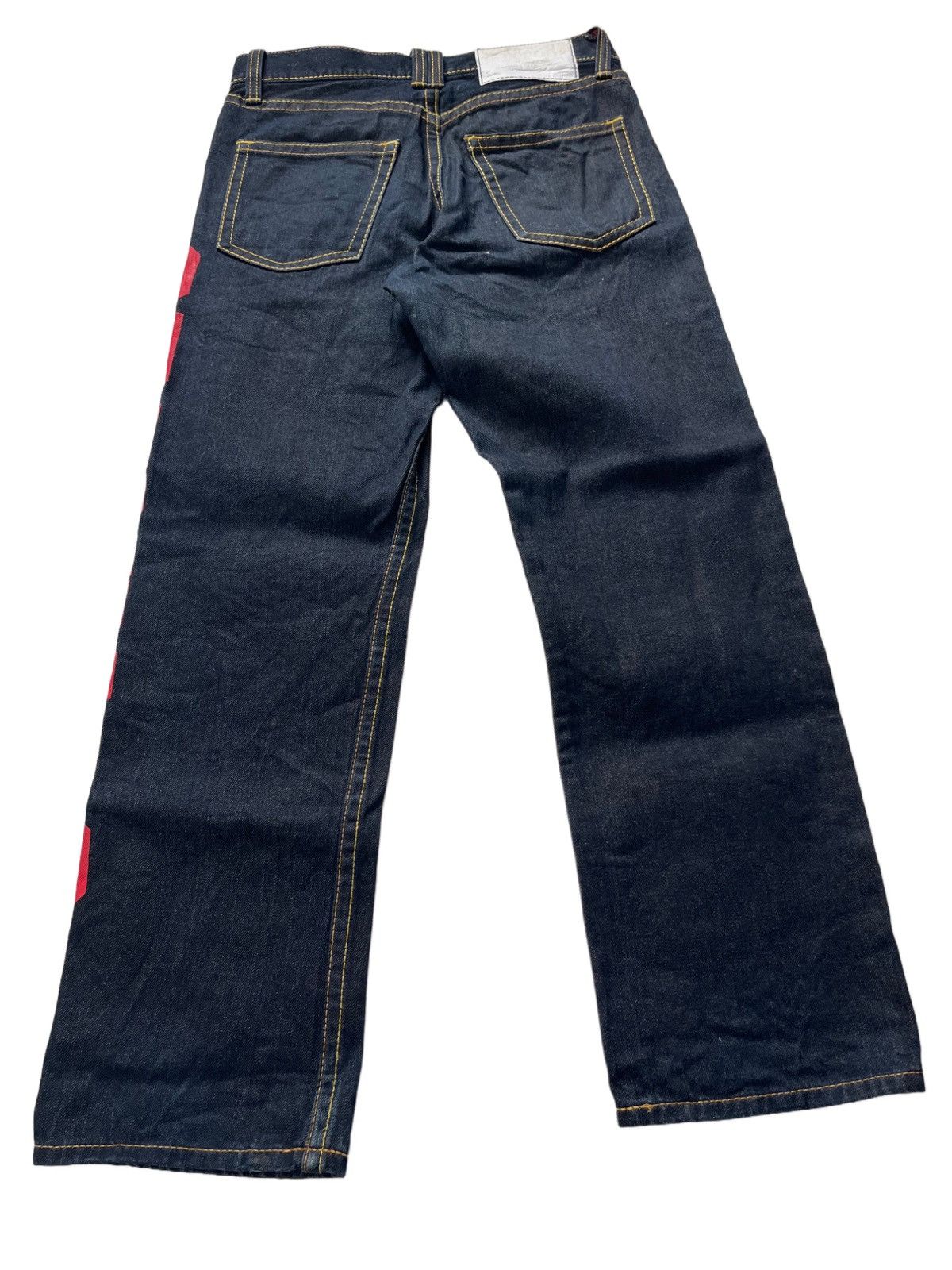 If Six Was Nine × Japanese Brand Selvedge Co & Lu Denim Jeans Motor Racing Spellout Size US 30 / EU 46 - 2 Thumbnail
