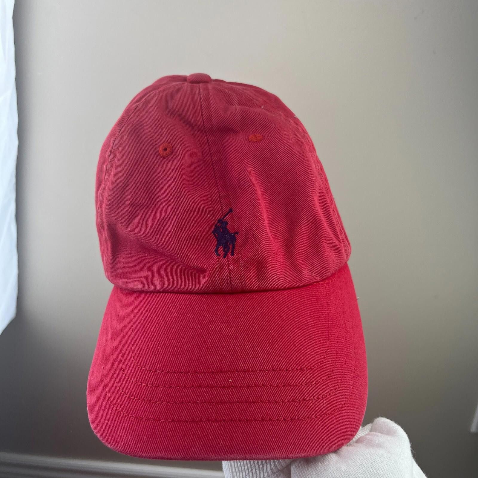 Polo Ralph Lauren Vintage Polo Ralph Lauren Pony Strap-Back Hat Red Size ONE SIZE - 1 Thumbnail
