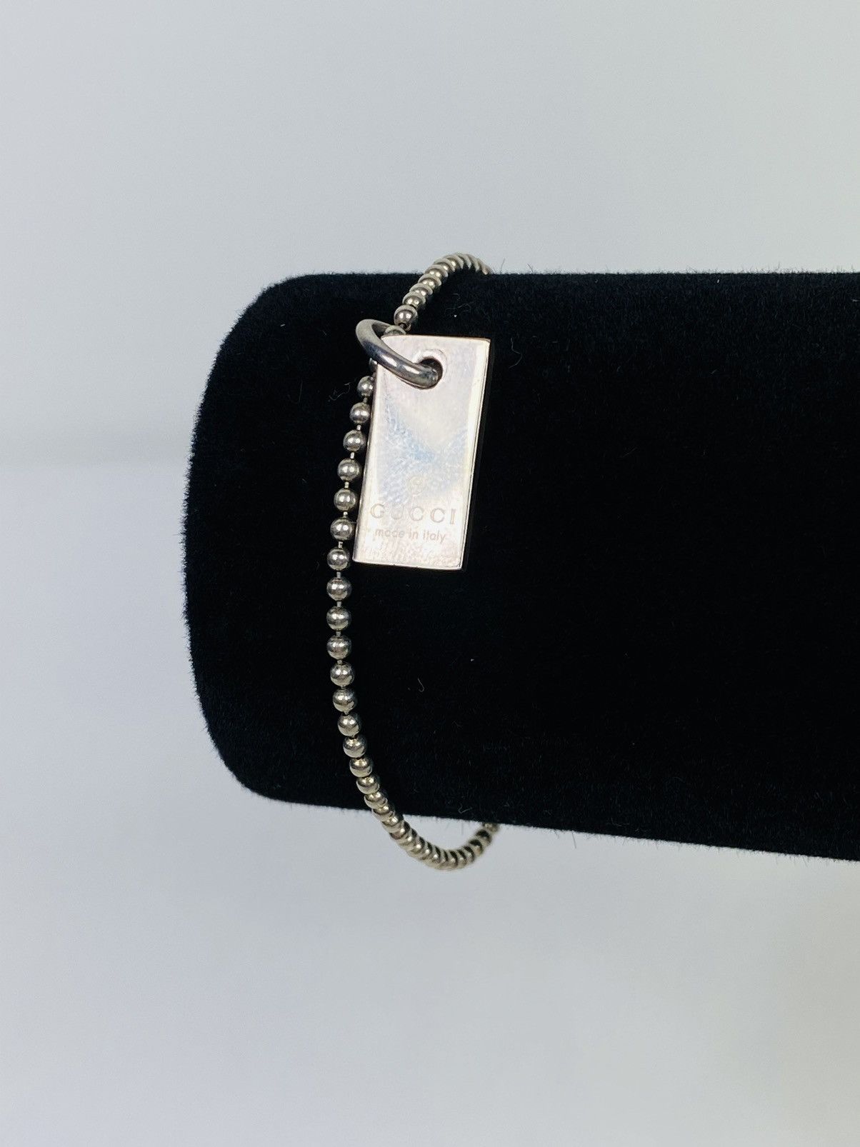 Gucci .925 Silver Logo Bracelet