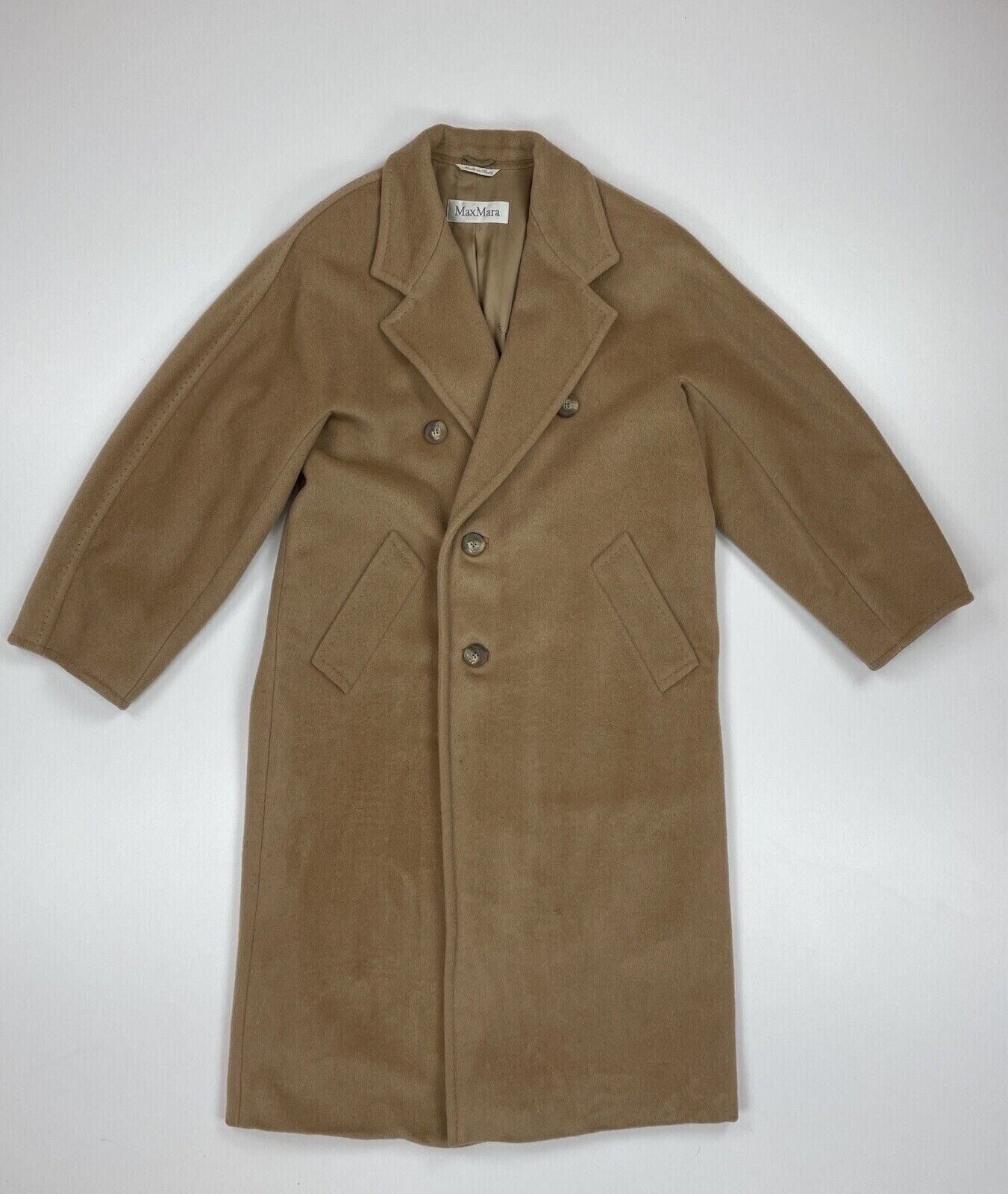 Max Mara Vintage Max Mara Iconic Camel Coat Double Breasted Cashmere Size S / US 4 / IT 40 - 10 Thumbnail