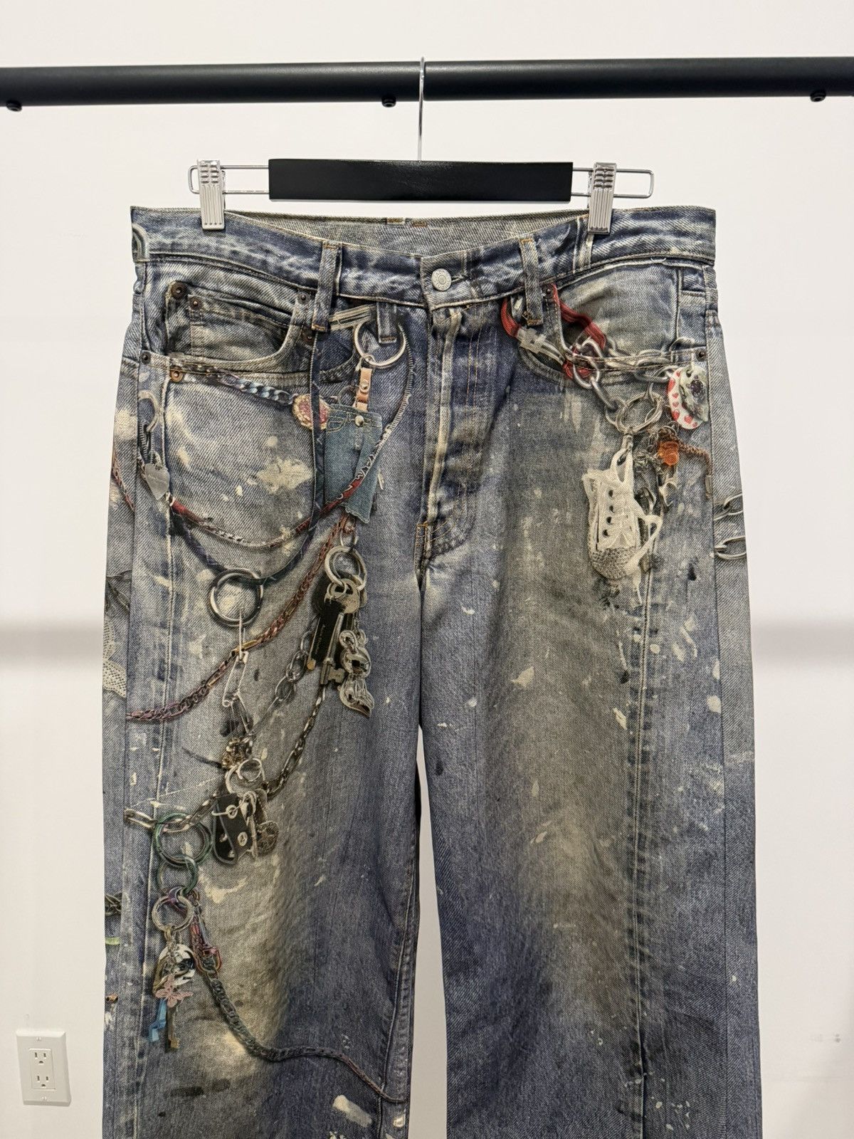 Acne Studios Acne Studios Wallet Chain Detail Pants Size US 32 / EU 48 - 2 Thumbnail